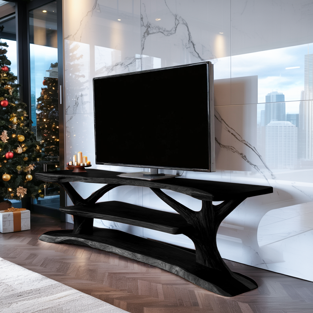 Modern Solid Wood TV Console For Festive Christmas Furniture SILDTTRCTV044