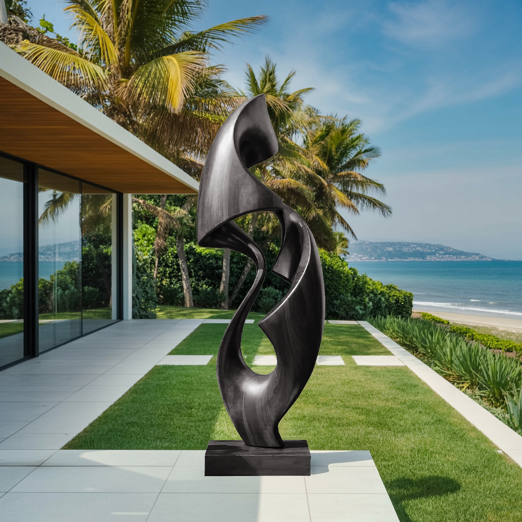 Rustic Abstract Sculpture For Office Decor SILDTTRAS011