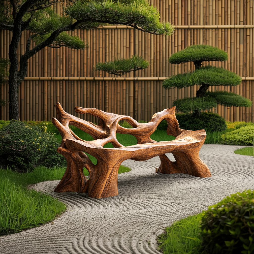 Farmhouse Wooden Bench For Weather Resistant Patio Decor SILDTTNBRB016