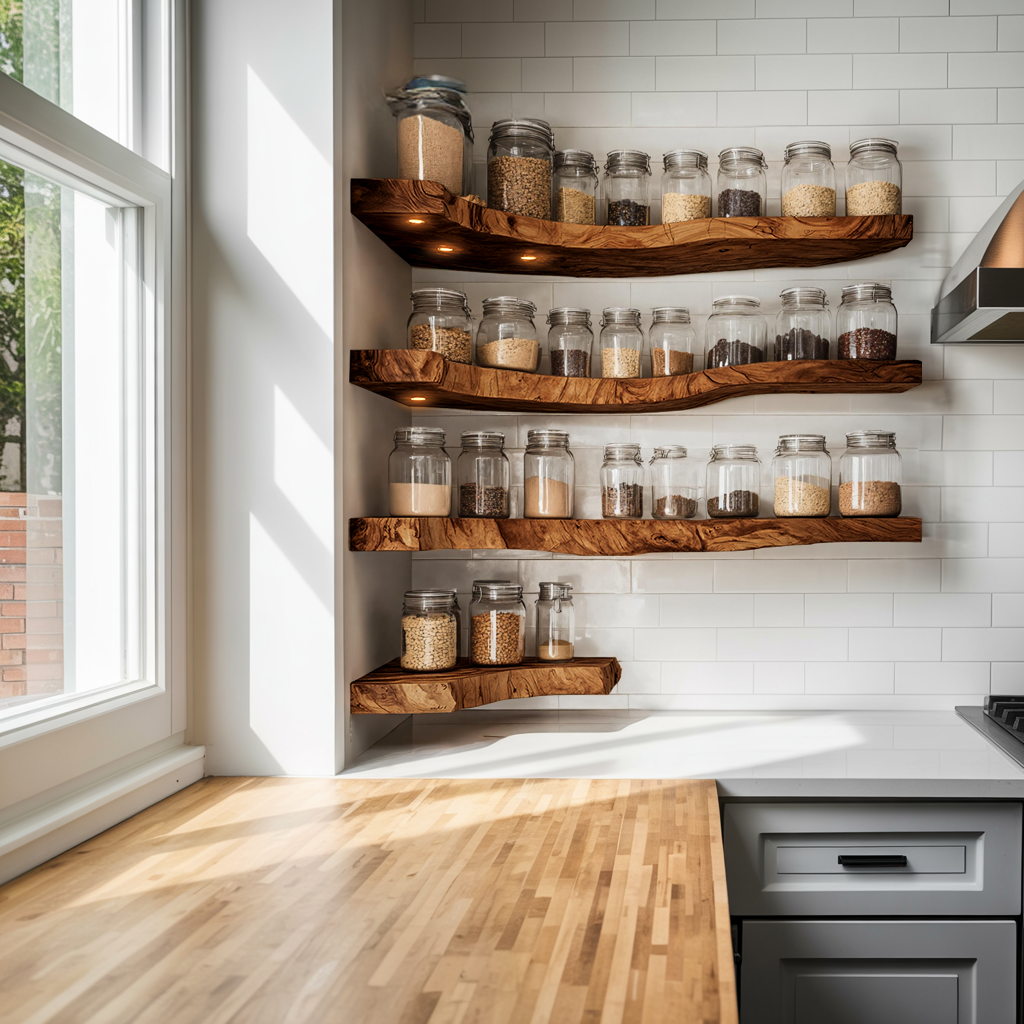 Rustic Handmade Spice Storage Rack For Kitchen Wall SILDTTNSRS002