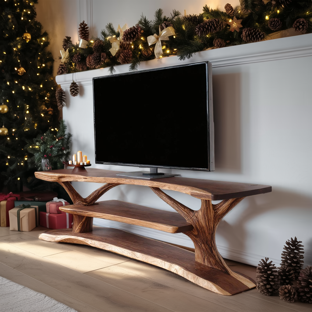 Modern Solid Wood TV Console For Festive Christmas Furniture SILDTTRCTV044