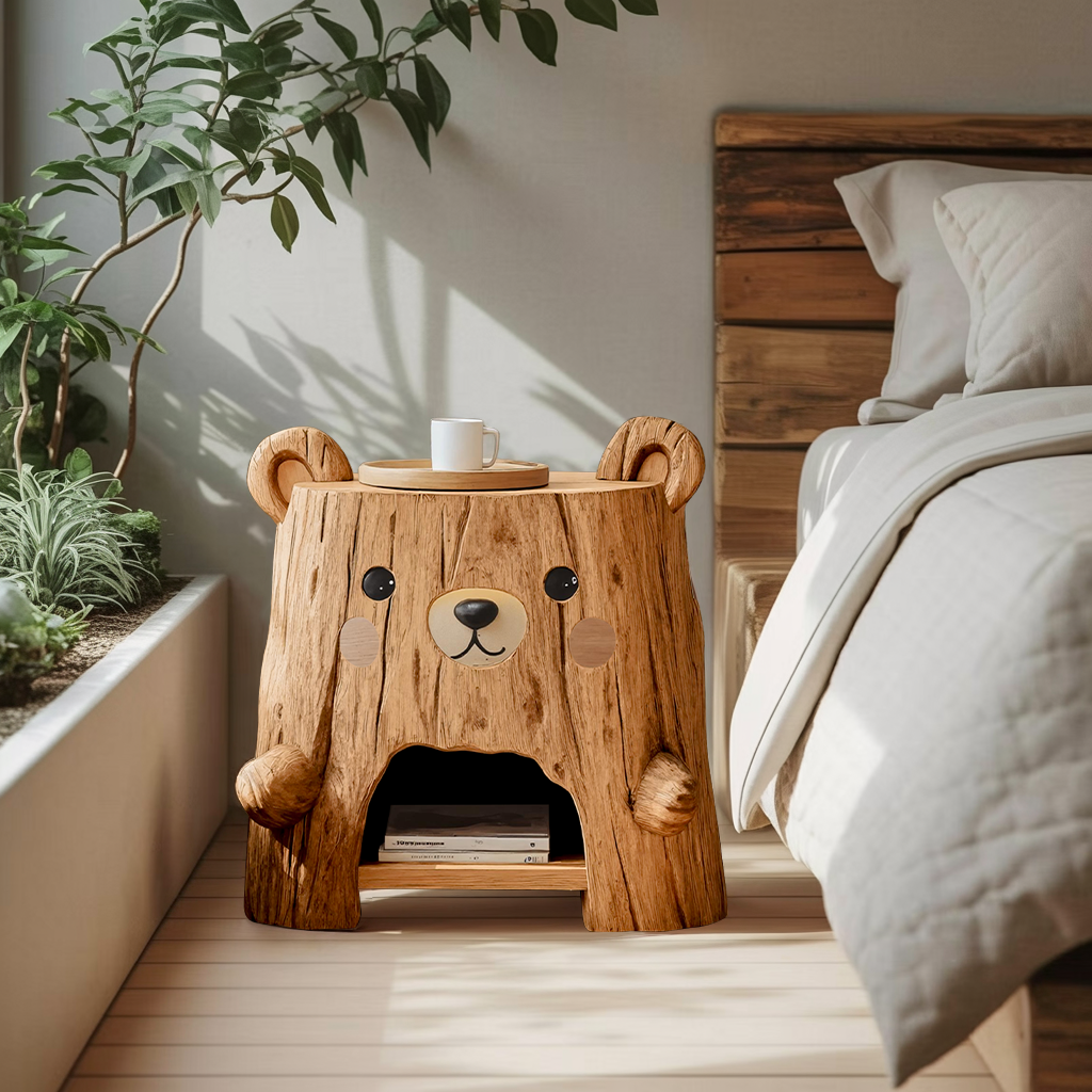 Rustic Record Cabinet With Storage For Bedroom Decor SILDTTRNS008