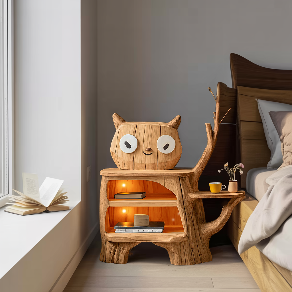 Farmhouse Wood Side Table For Cozy Bedroom Corners SILDTTRNS006