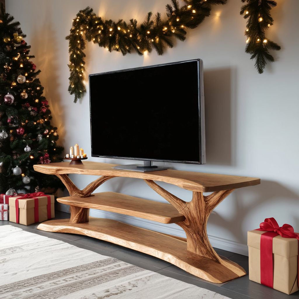 Modern Solid Wood TV Console For Festive Christmas Furniture SILDTTRCTV044