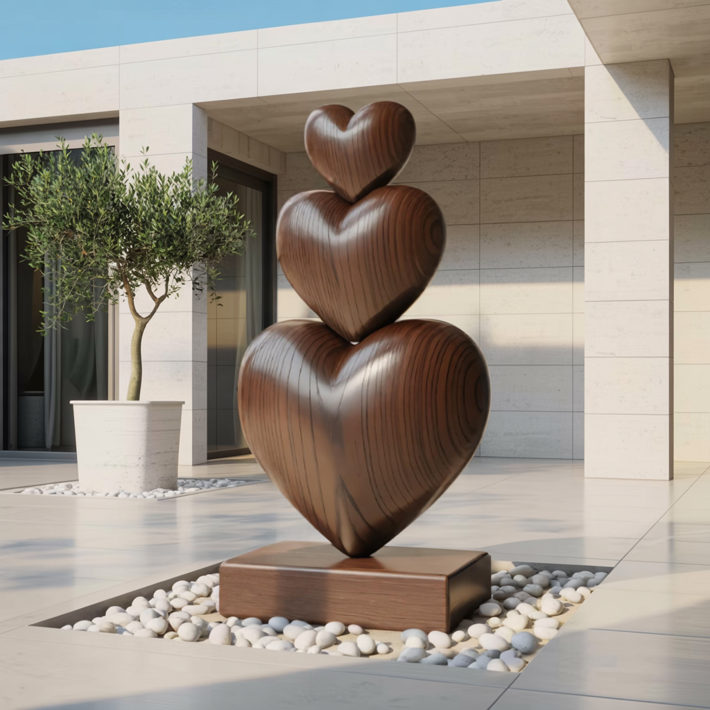 Handcrafted Wooden Sculpture For Furniture Unique Display SILDTTRAS018