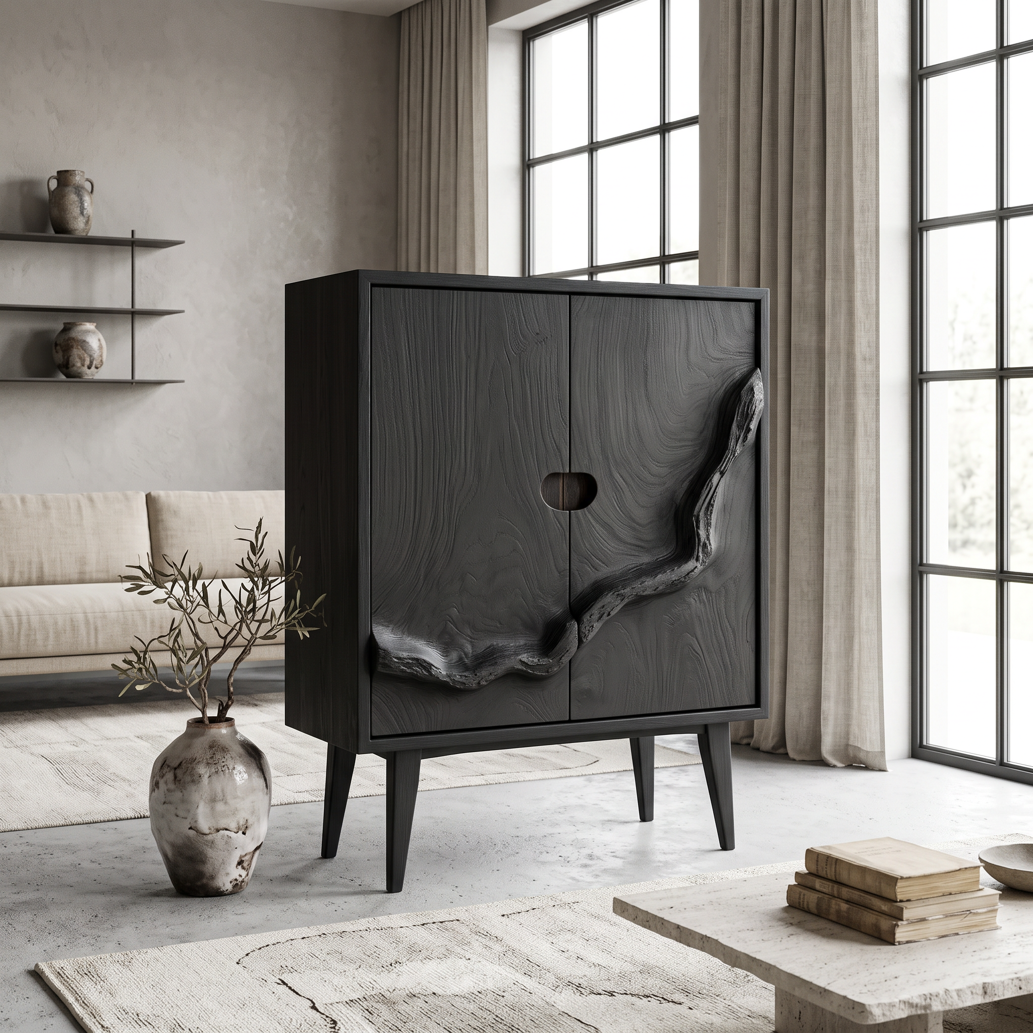 Rustic Artisan Cabinet Living Room And Bedroom SINLSASC346