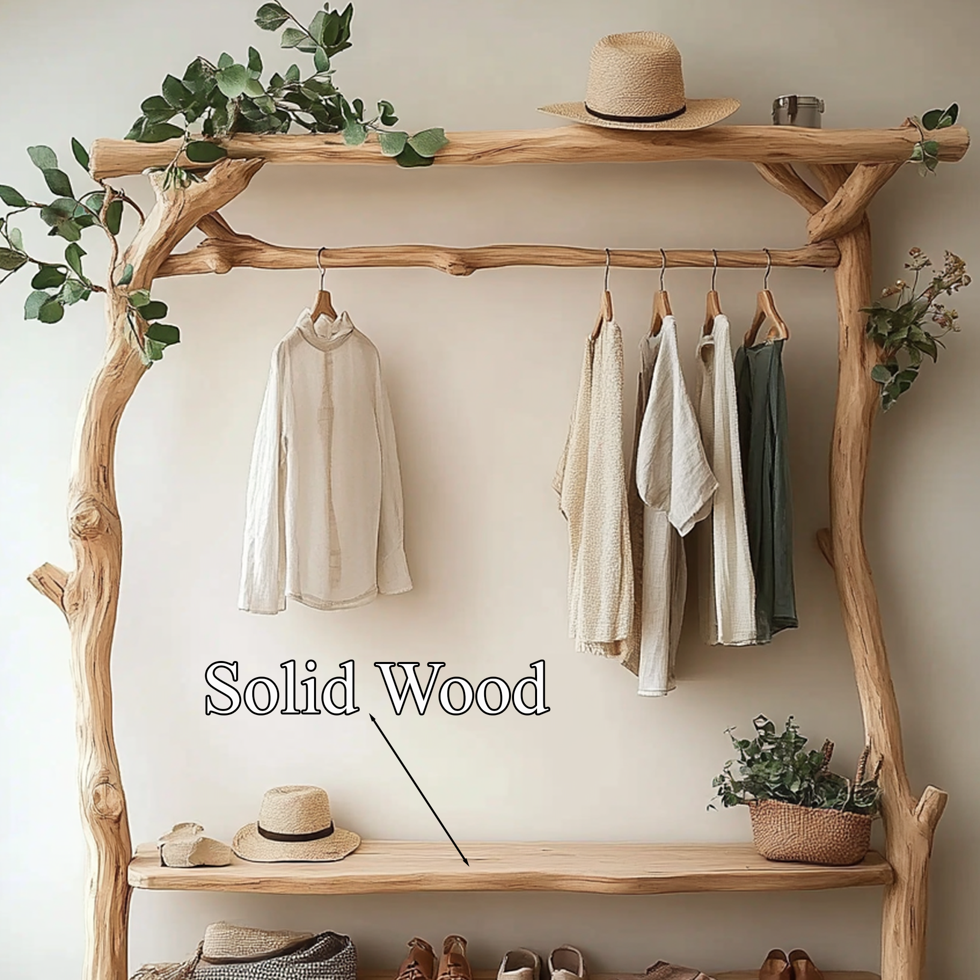 Handcrafted Hanging Shelf Vintage Style Decor Clothes Room Gift SINLTB146