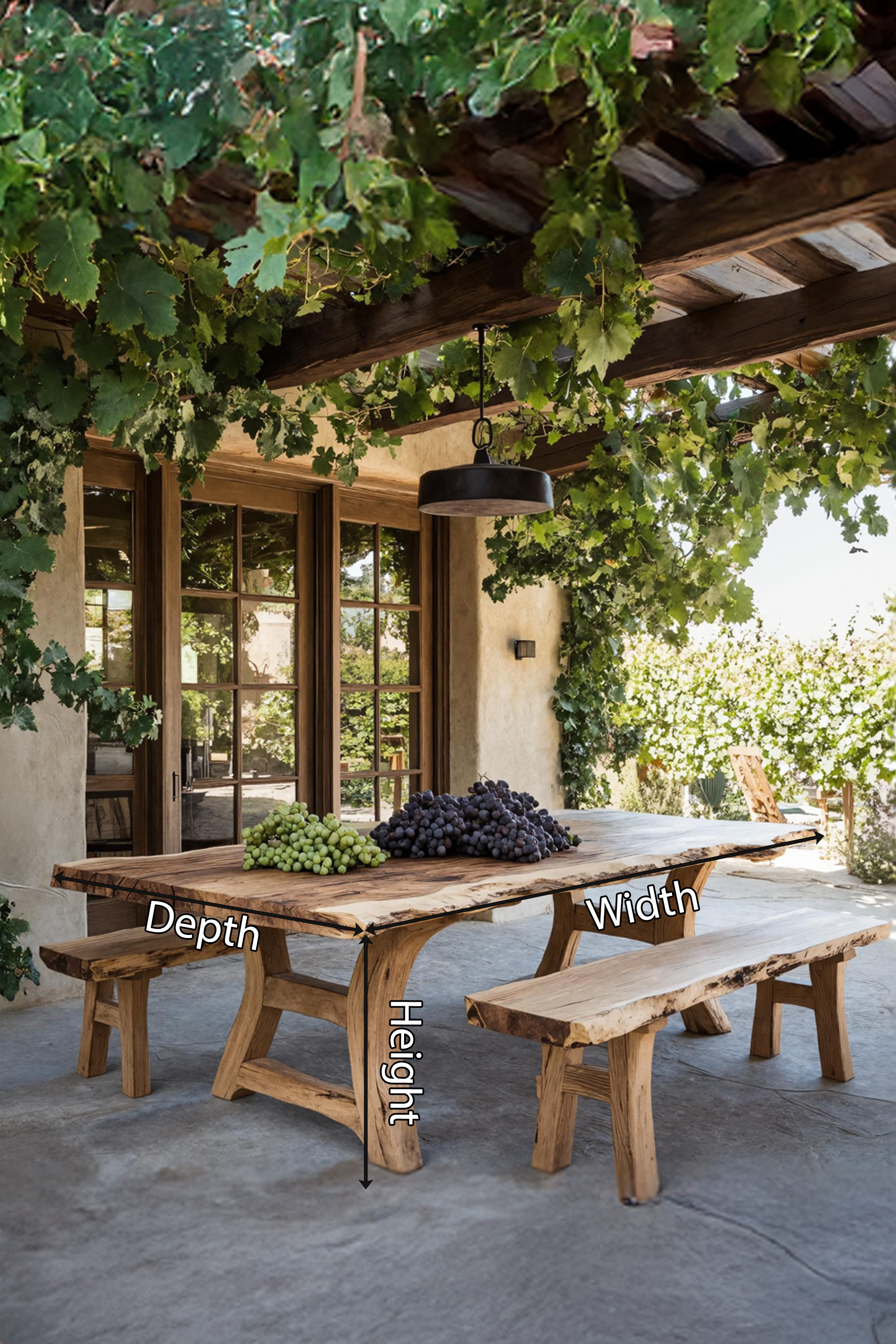 Rustic Dining Table For Timeless Kitchen Style SILDTTNDN001