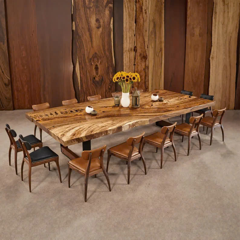 Custom Farmhouse Table Walnut Dining Table Decor Kitchen Gift SINLDT007