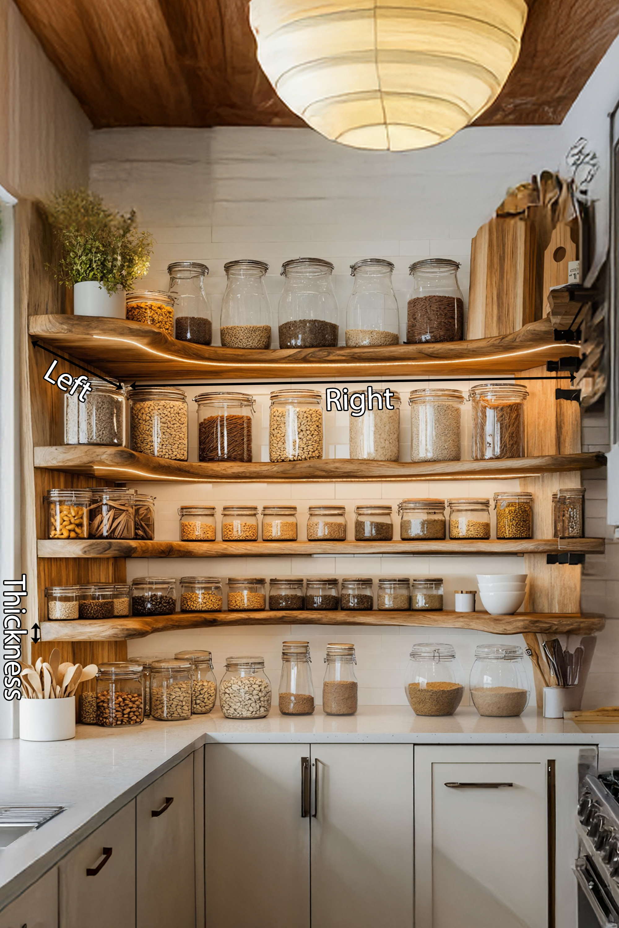 Rustic Kitchen Cabinet Spice Organizer For Furniture Decor SILDTTNSRS005