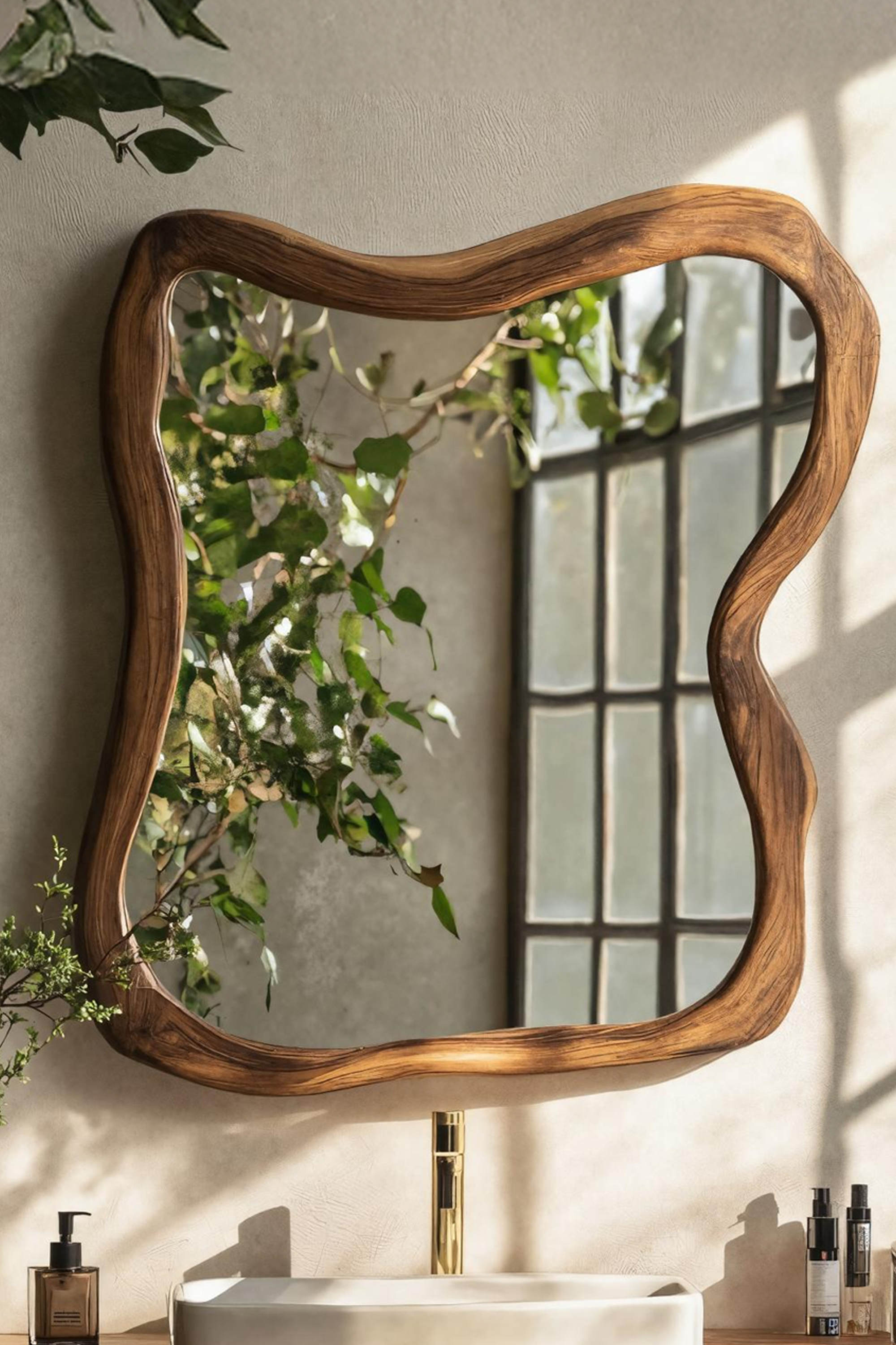 Wooden Wall Mirror For Bathroom Furniture Design SILDTTRMI032