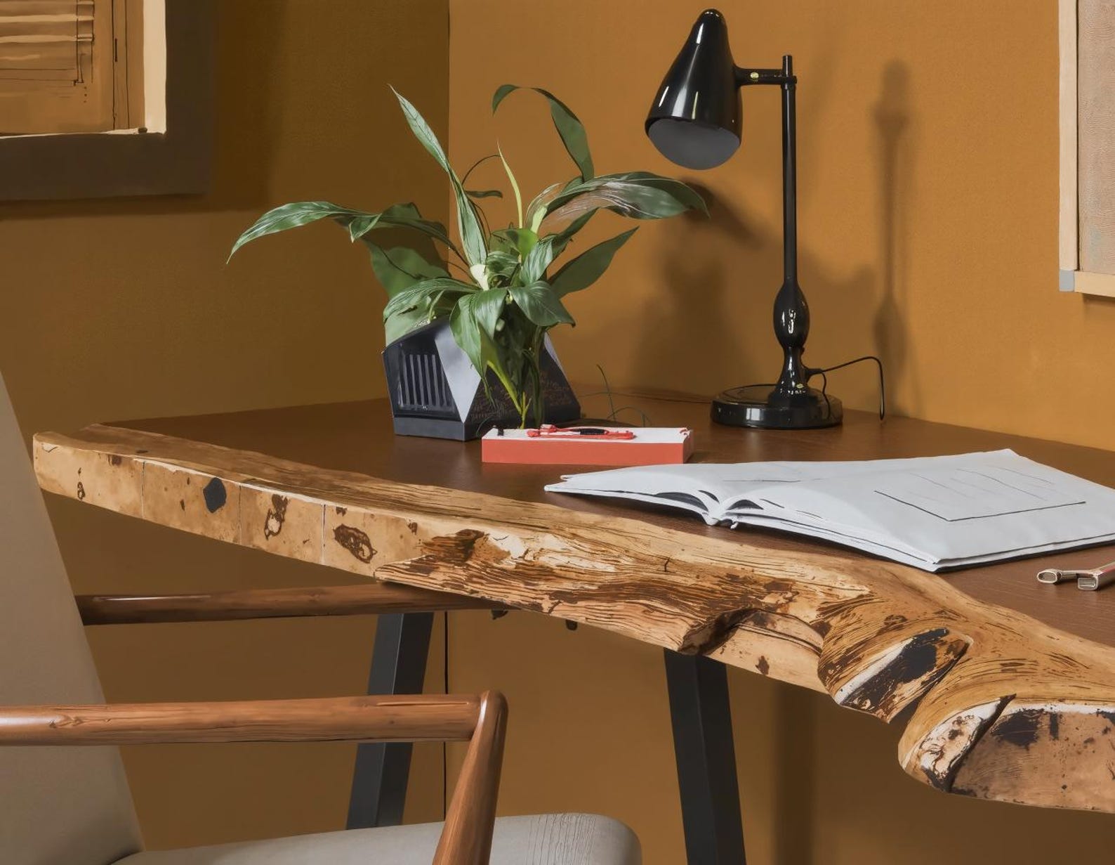 Handcrafted Solid Wood Desk For For Home Office Or Bedroom Corner SITHDE013