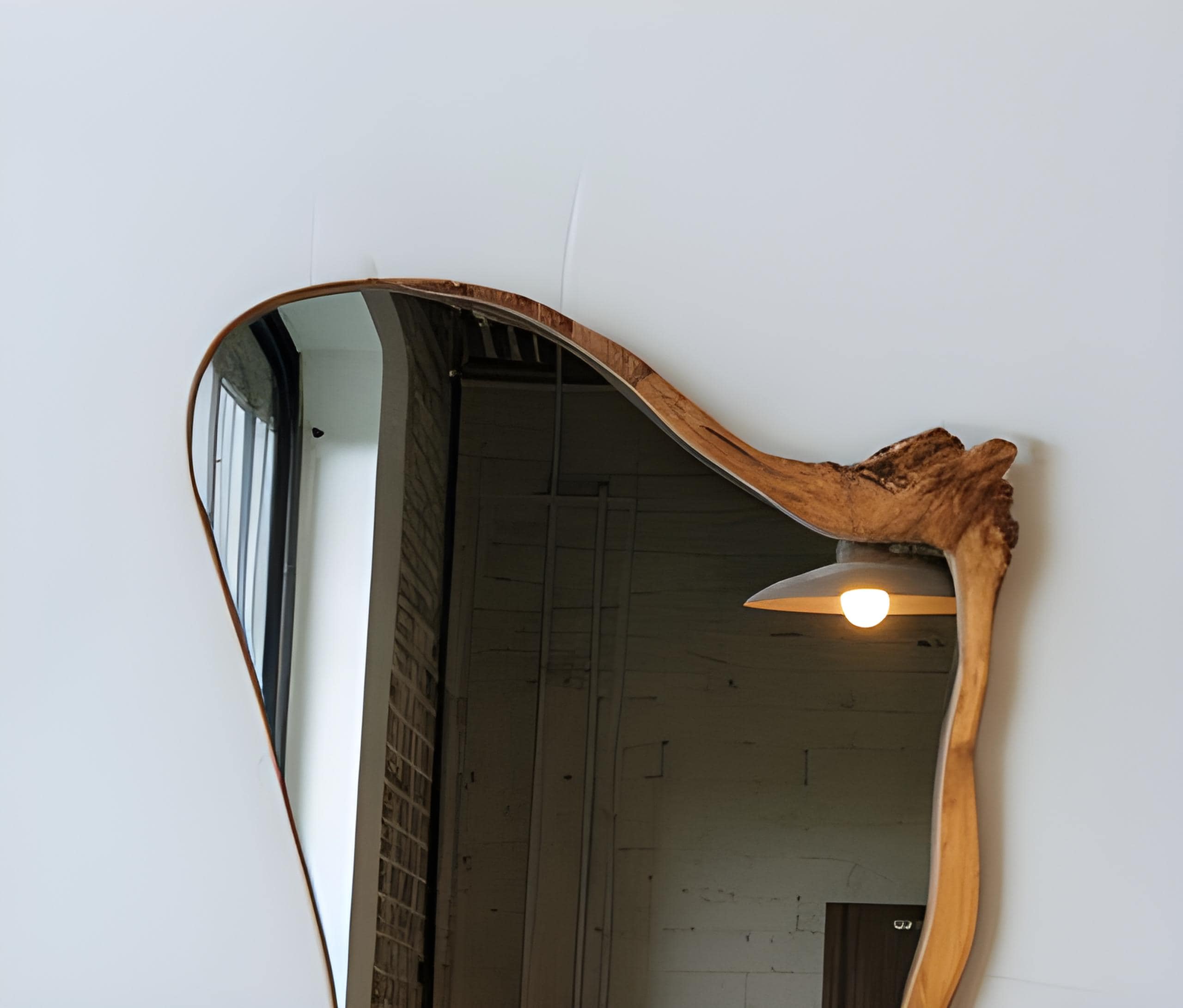 Rustic Interior Style With Rare Live Edge Wood Mirror And Wooden Decor For Home And Gift Ideas SITHMI005