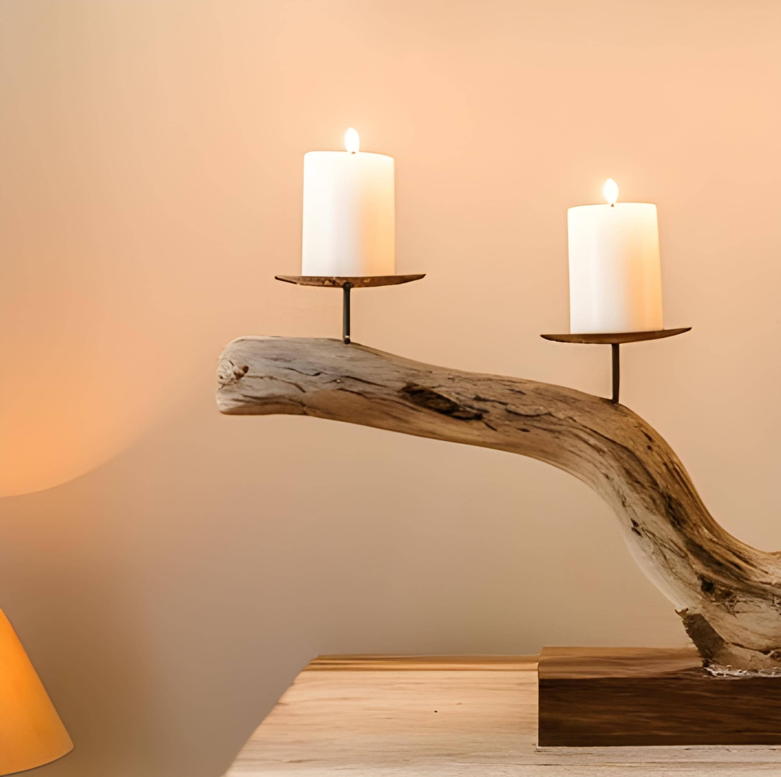 Rustic Candle Holder And Serene Illumination For Home Decor And Farmhouse Interiors SITHCDH001
