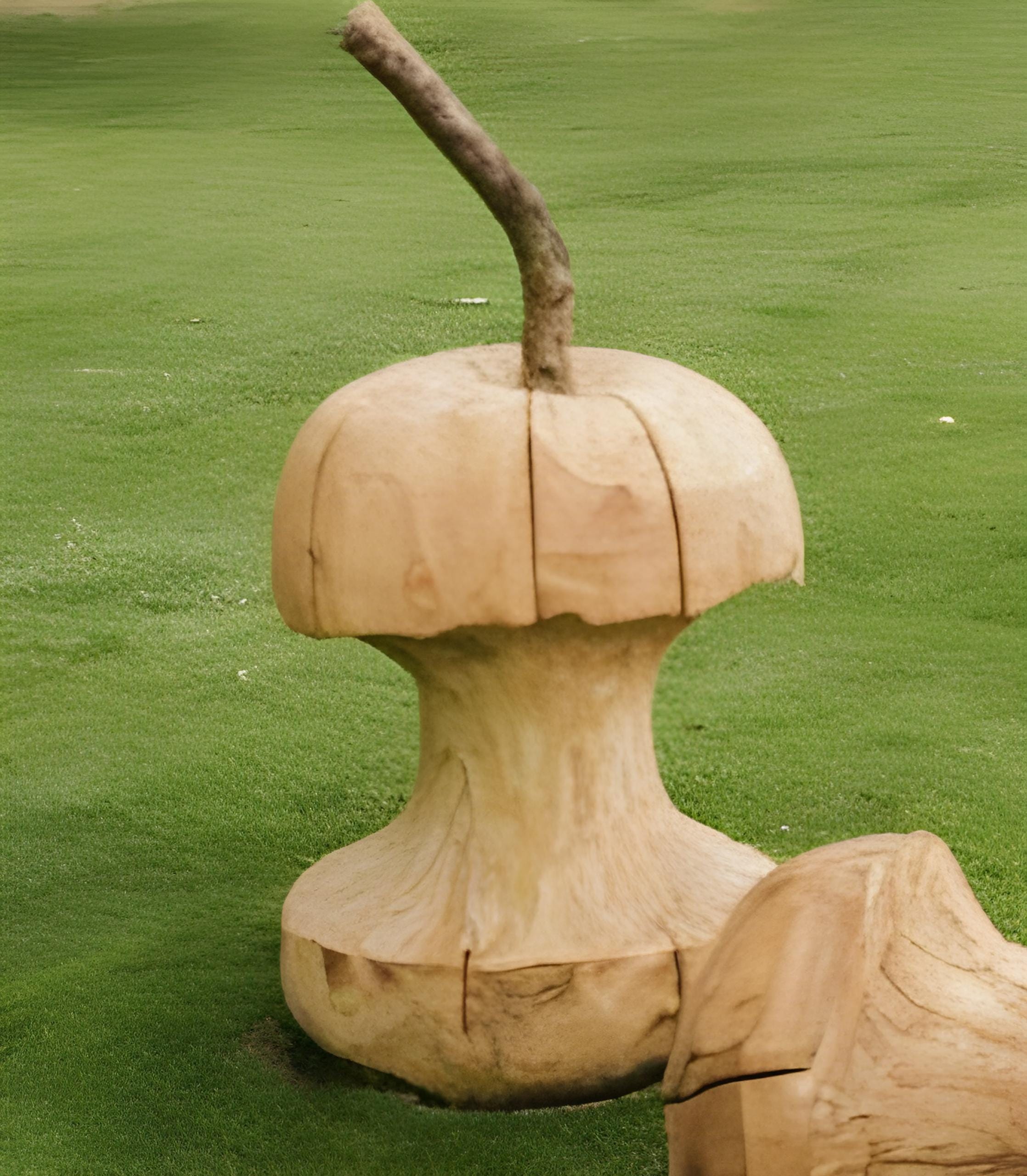 Rustic Home Decor With Wooden Apple Cores And Apple Core Wood Sculpture In Living Room And Kitchen SITHWA004