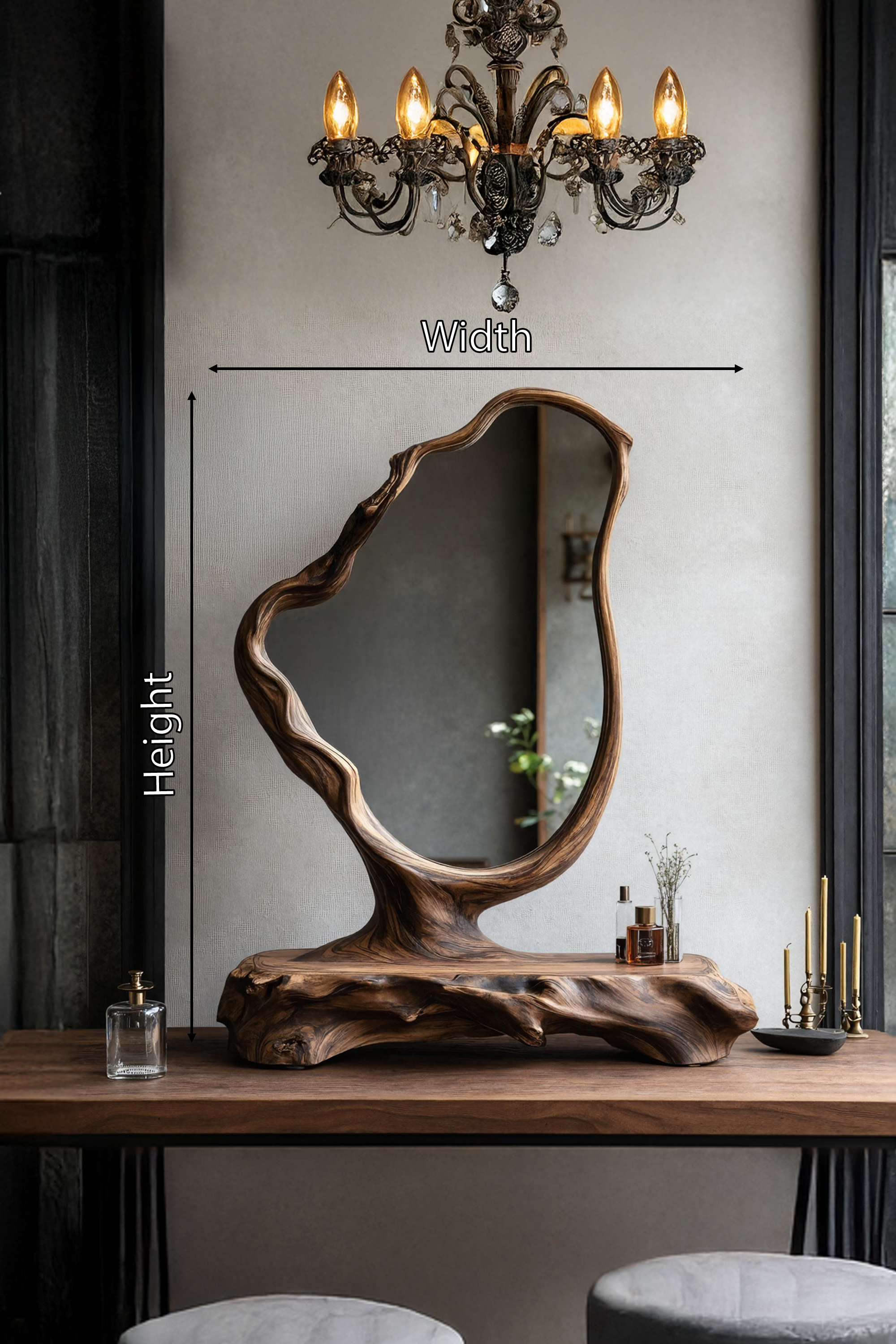 Farmhouse Asymmetrical Mirror For Bathroom Makeover SILDTTRMI034