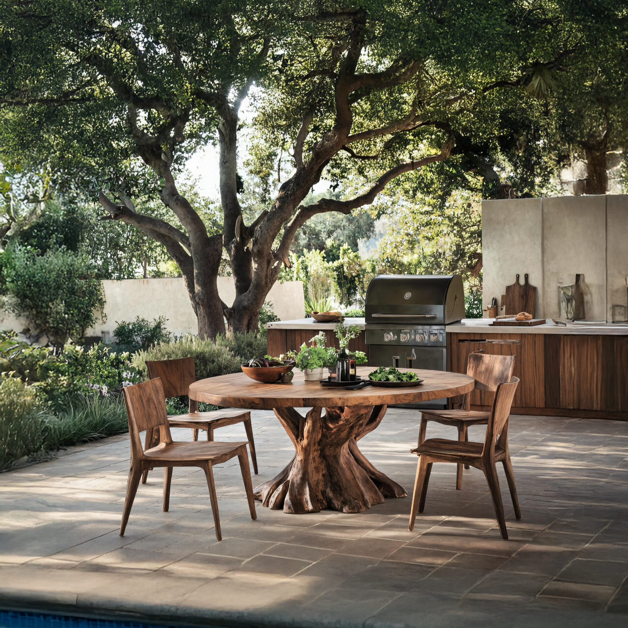 Handcrafted Kitchen Table For Artisanal Decor SILDTTRDN005