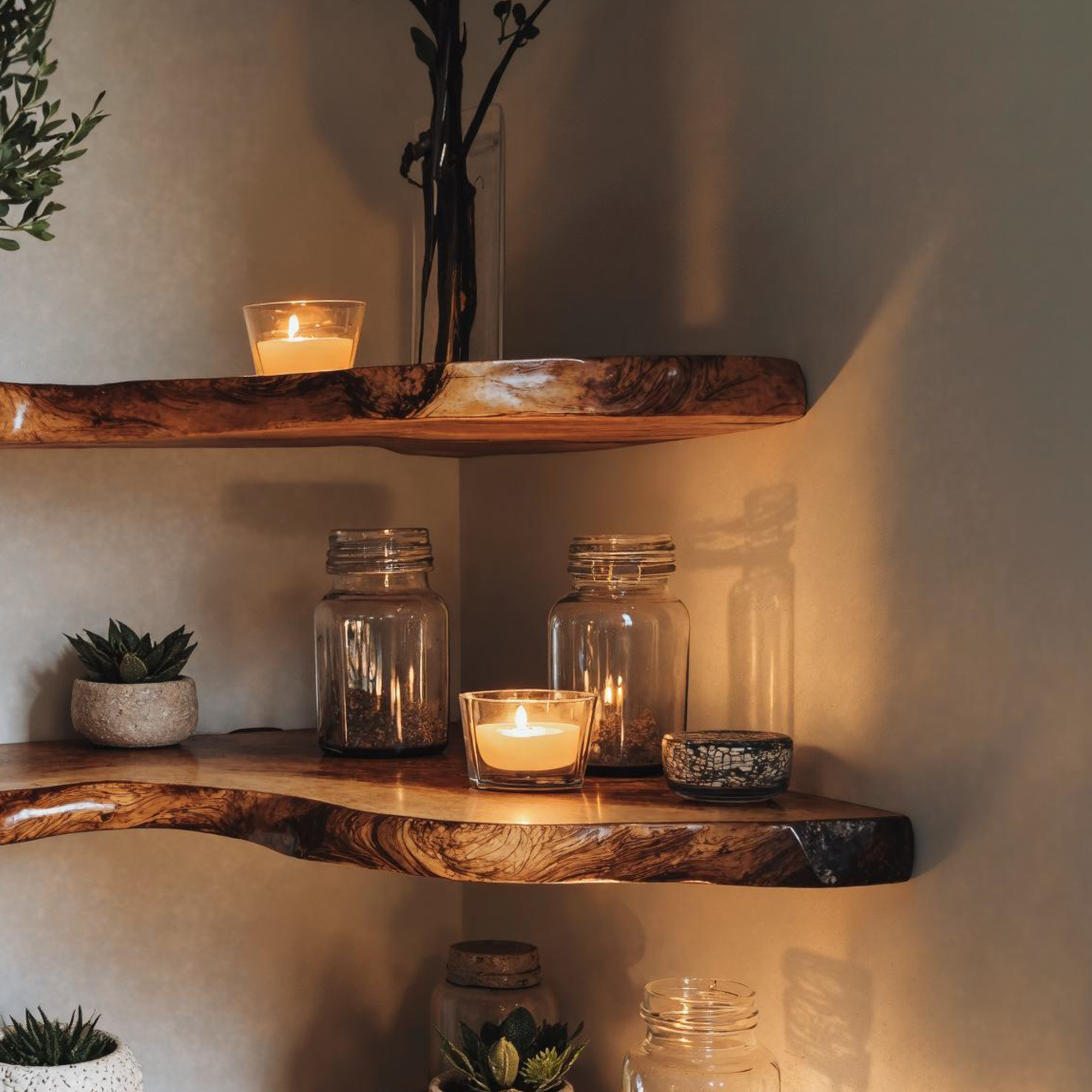 Custome Floating Shelf Corner Book SINLCN011