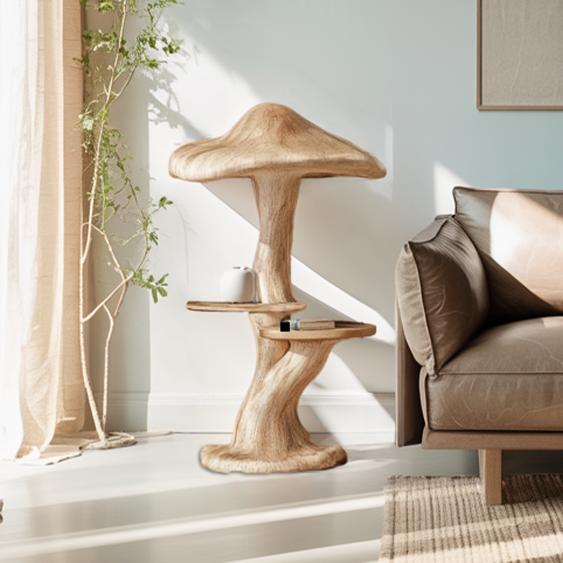 Modern Decorative Mushroom Shelf For Living Room Or Bedroom SINLSABT208