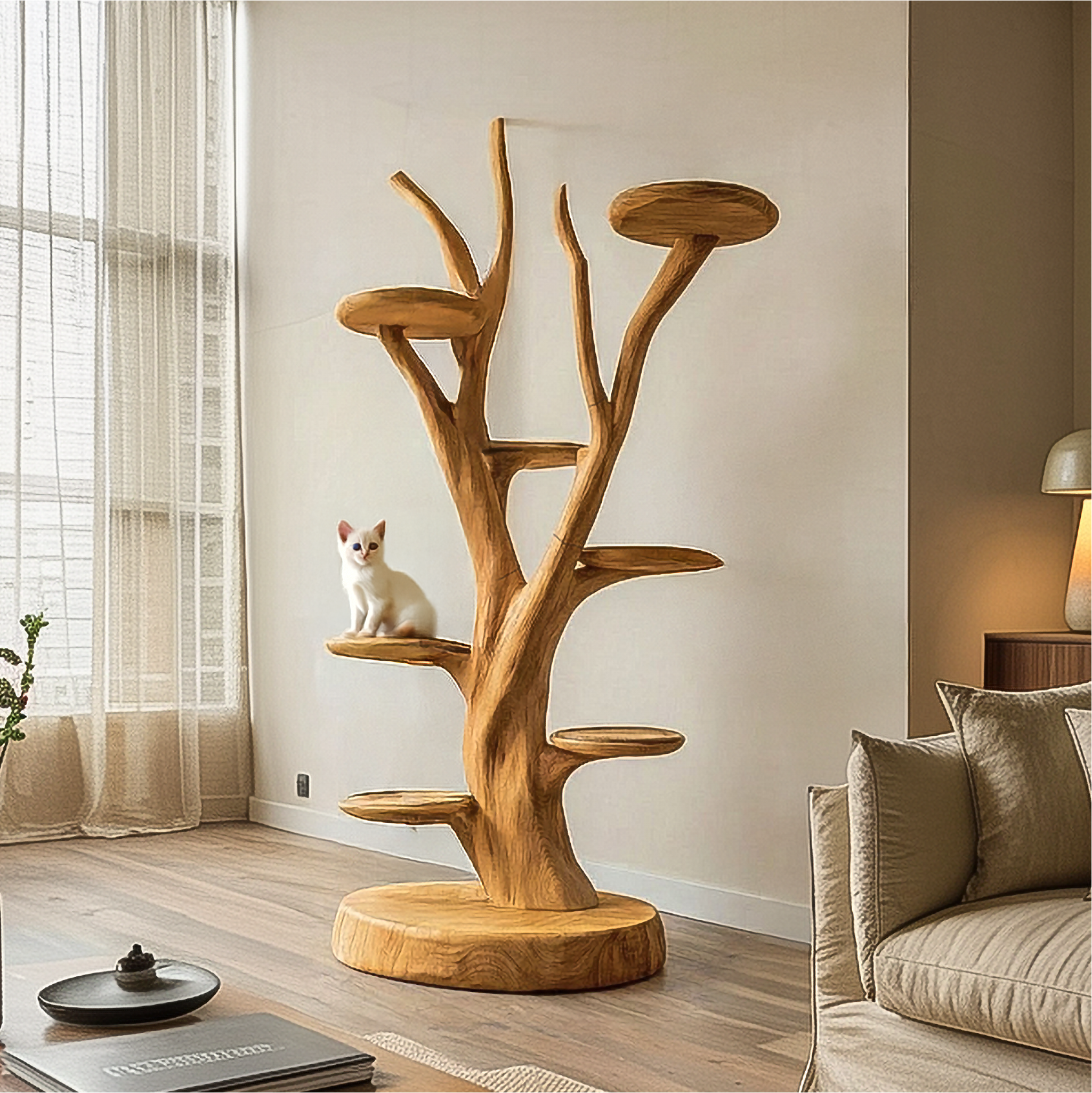 Rustic Cat Activity Tree Living Room And Studio SINLSATT118
