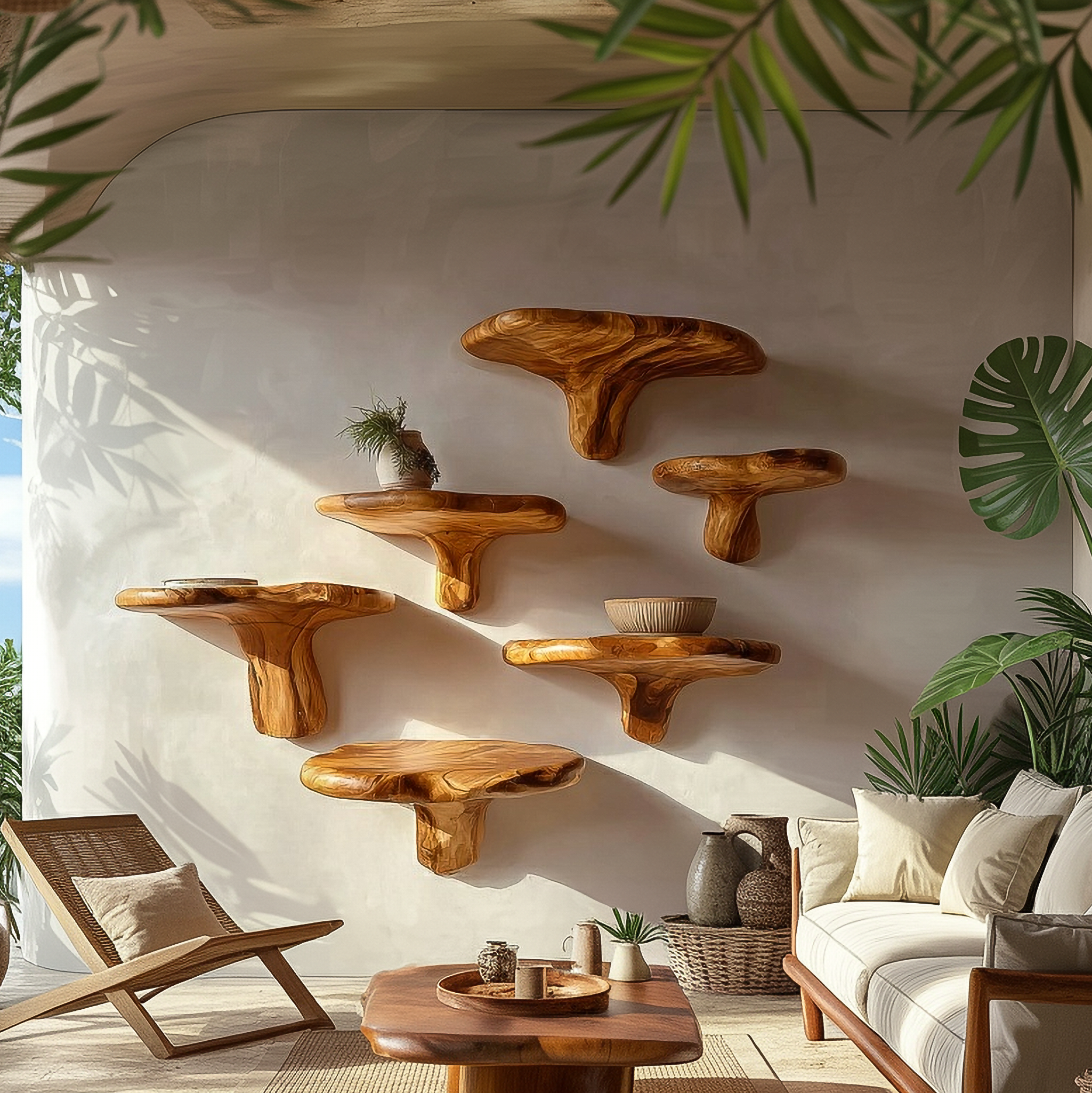 Statement Mushroom Shelf Living Room Or Kitchen SINLSAFL467