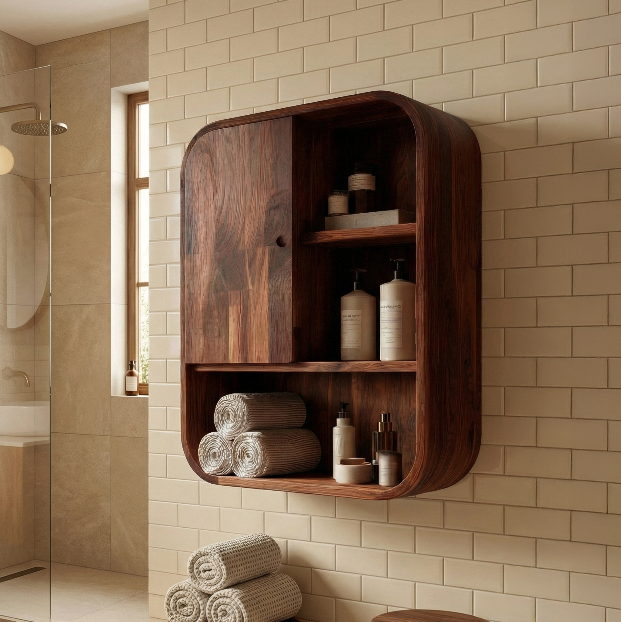 Organic Bathroom Cabinet Wood For Bathroom Space SINLSABCT013