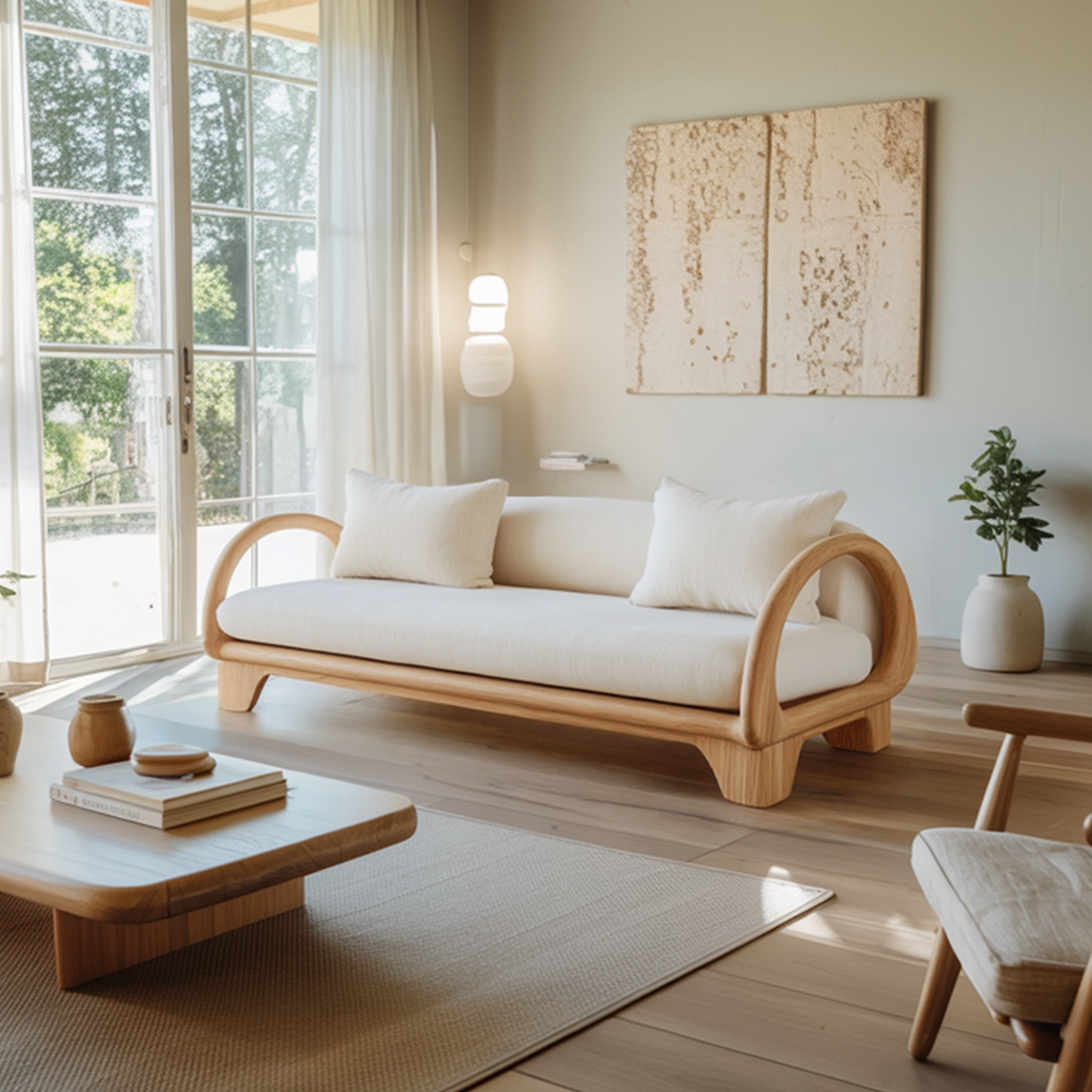 Modern Rounded Frame Lounge Sofa Living Room Or Studio SINLSAFSO002