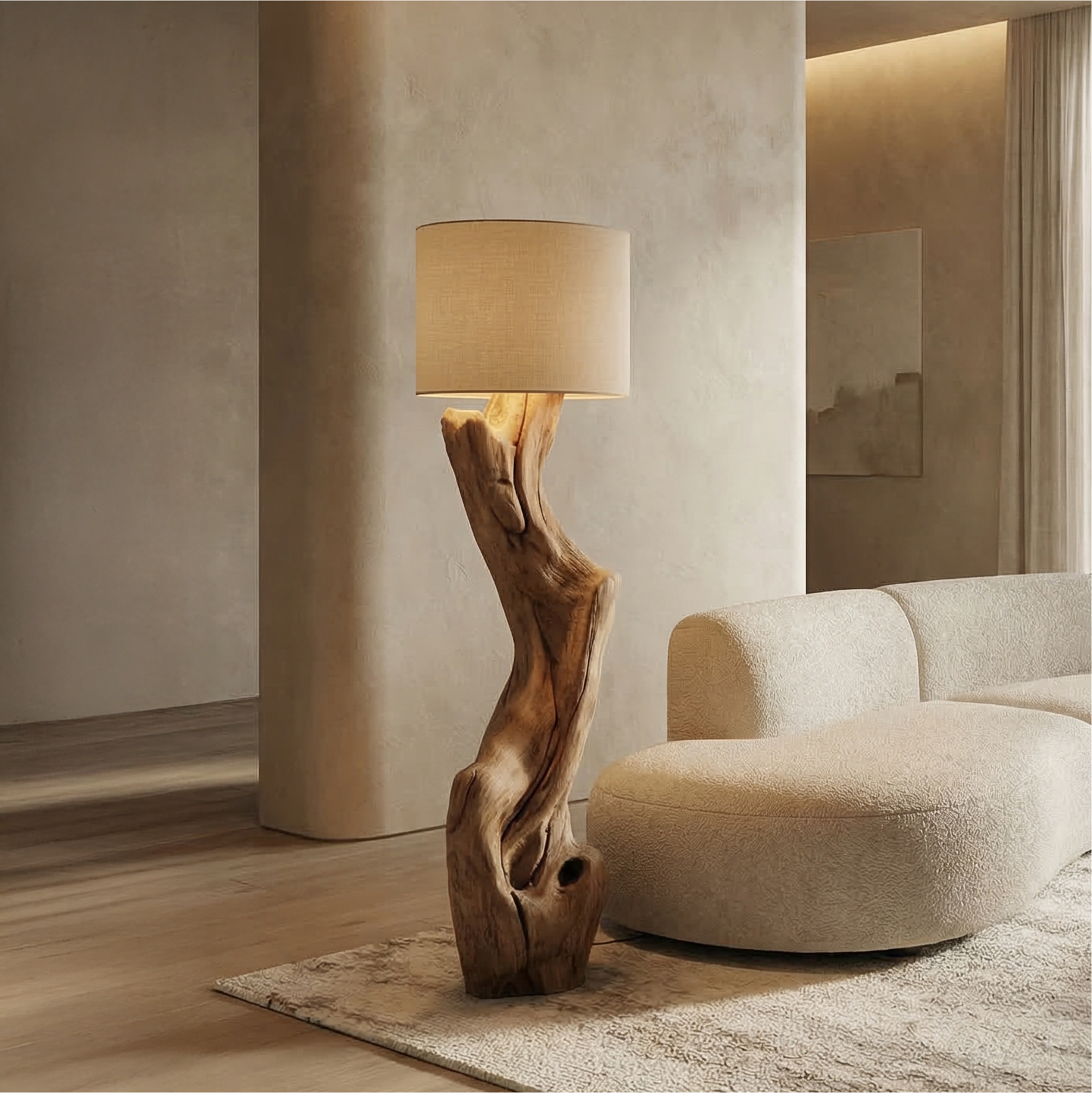 Sculptural Tree Floor Lamp For Living Room And Corner SINLSAFLP064