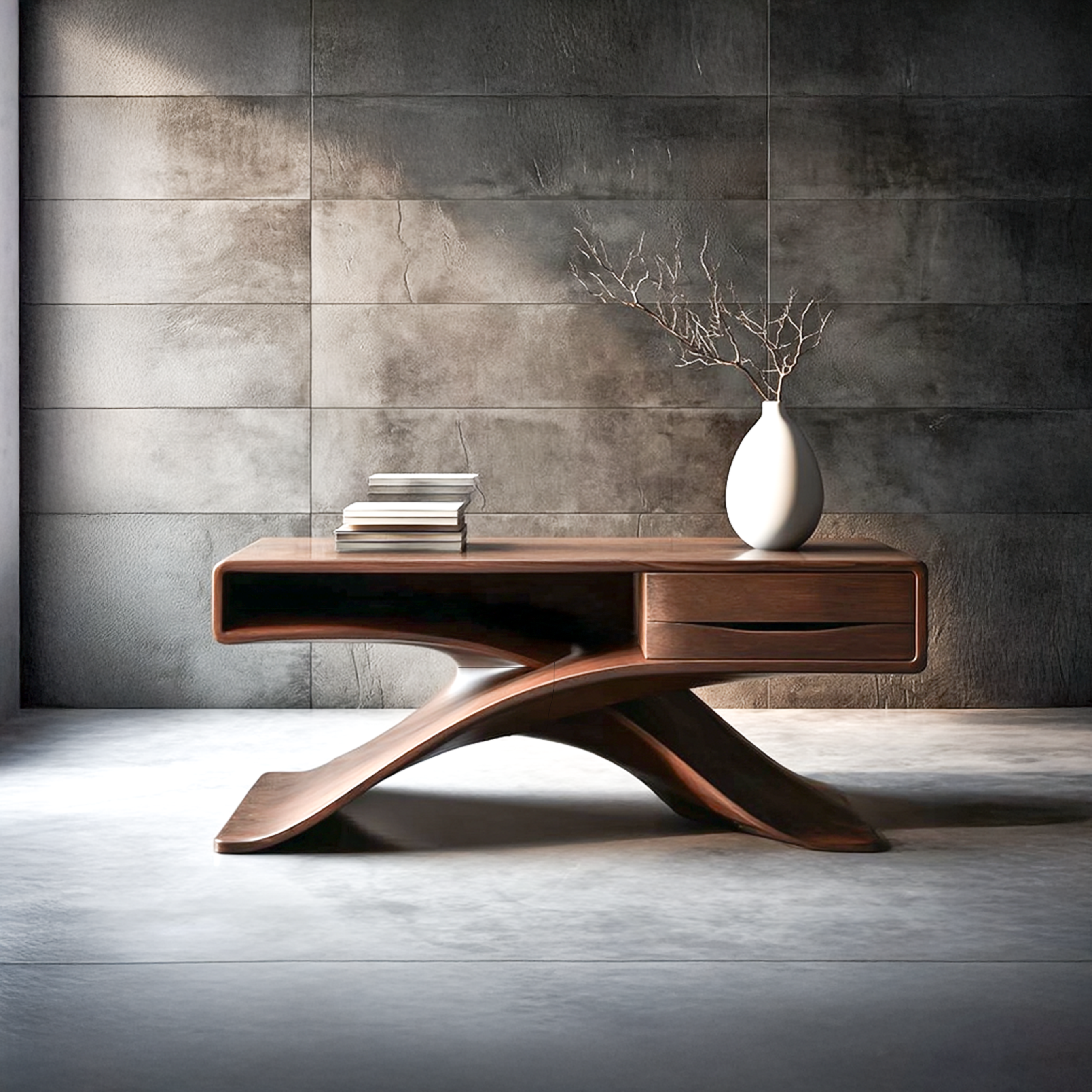Mid Century Modern Console Table Living Room And Entryway SINLSACS056
