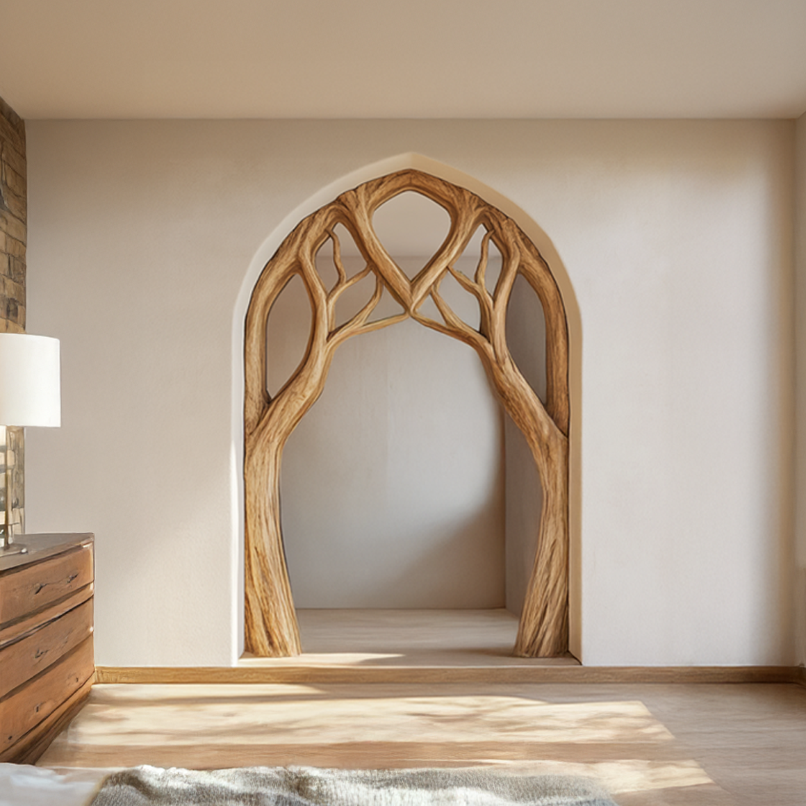 Organic Sculptural Doorway Arch For Living Space And Interior Area SINLSADF003