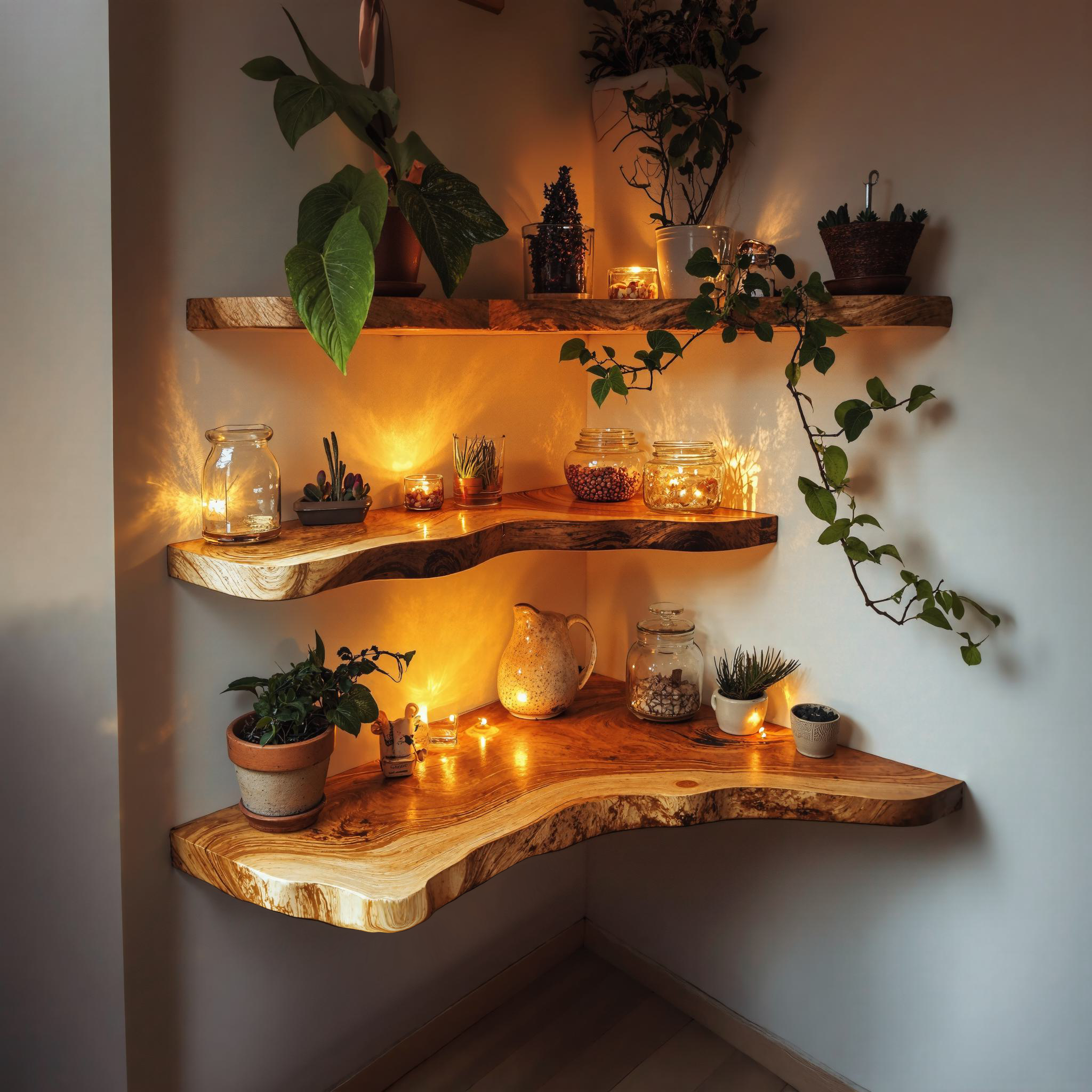 Floating Shelf Wall Wood Home Decor For Christmas SINLFL050