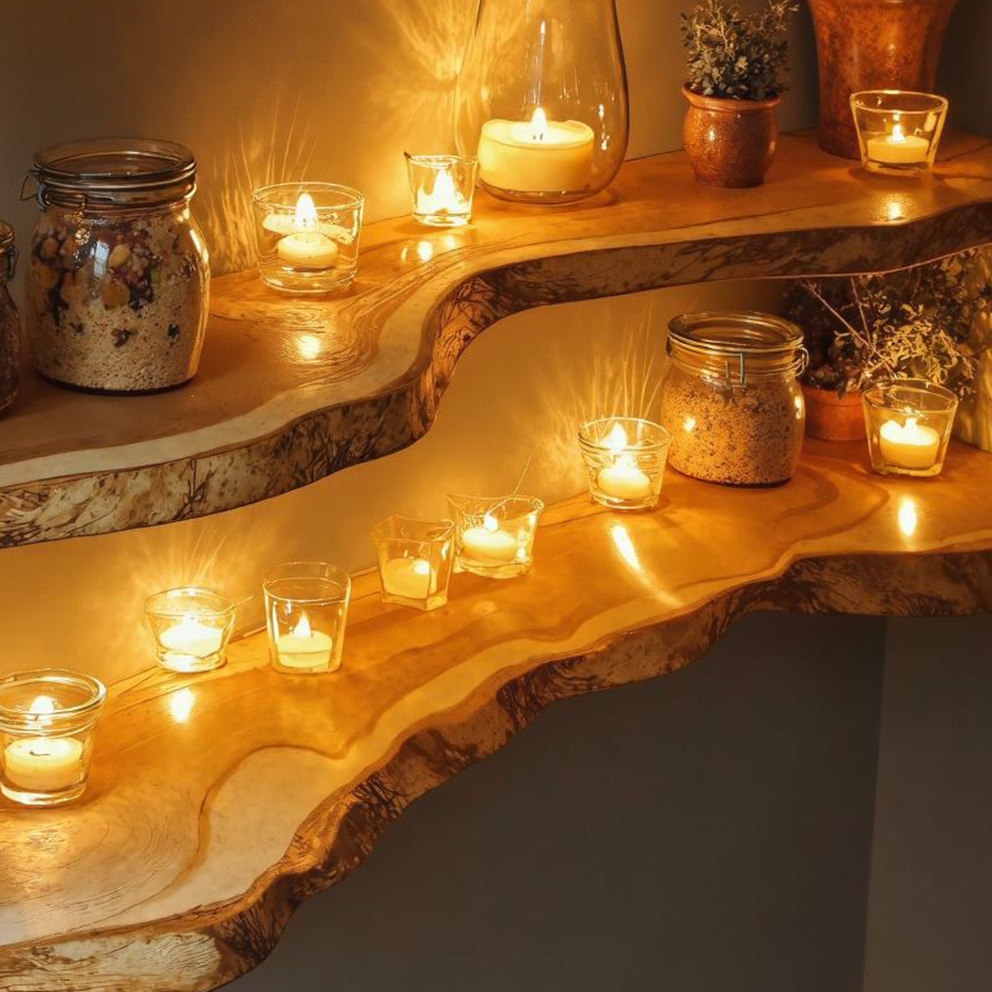 Floating Shelf Corner Wall Housewarming Gift SINLFL051