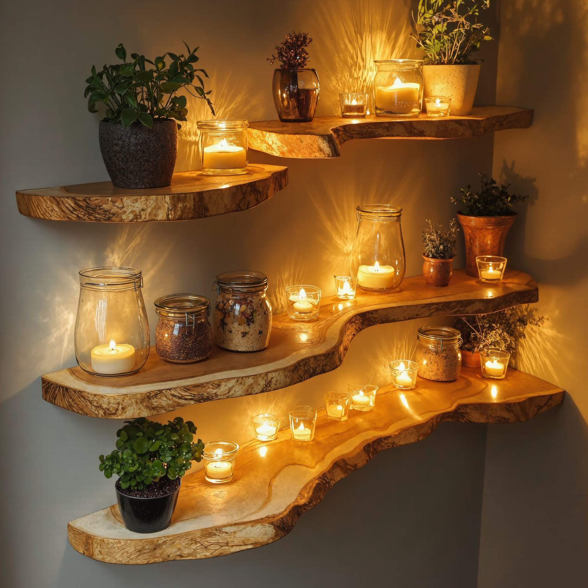 Floating Shelf Corner Wall Housewarming Gift SINLFL051