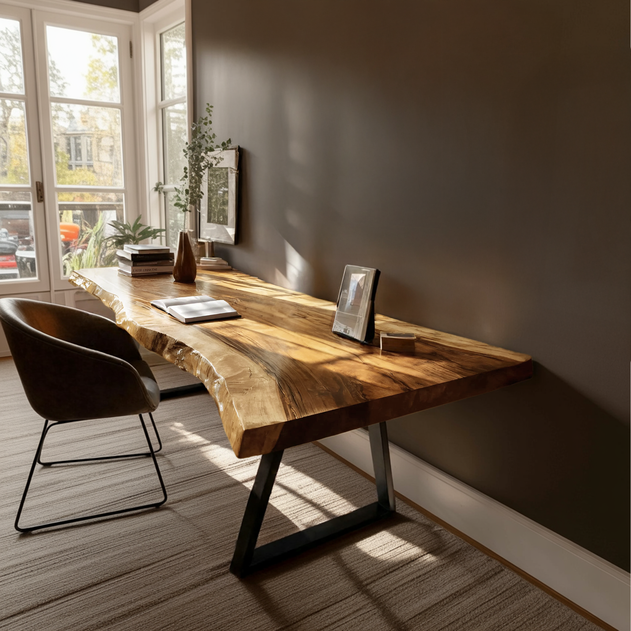 Farmhouse Solid Wood Tabletop For Bedroom Design SILDTTNDE006