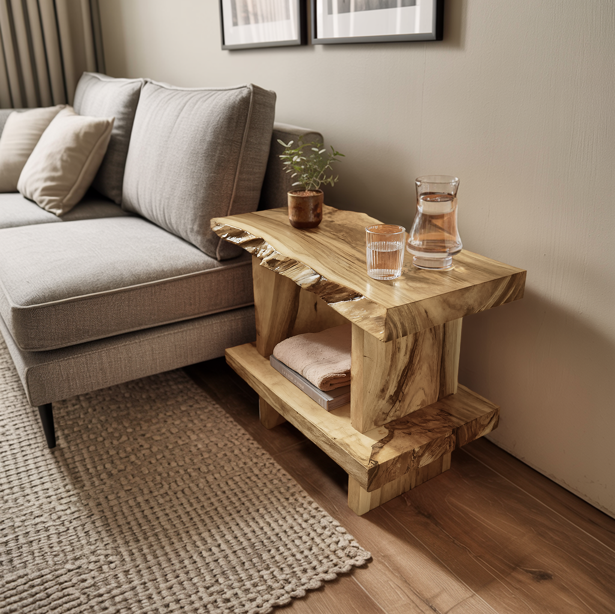 Artistic Large Display Shelf For Living Room Storage And Decor SILDTTNFGS015