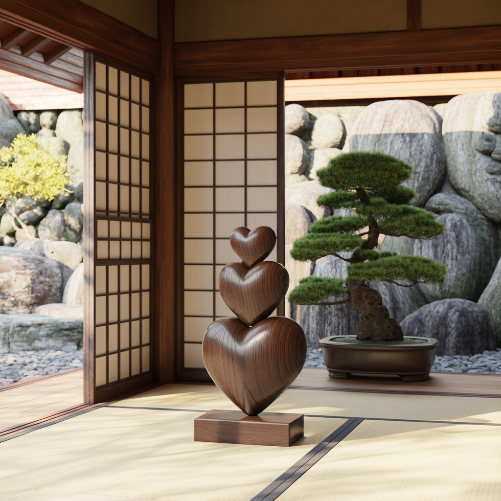 Handcrafted Wooden Sculpture For Furniture Unique Display SILDTTRAS018