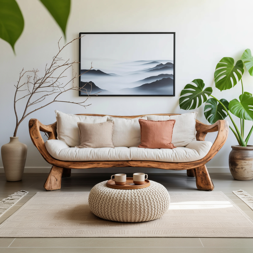 Handcrafted Rustic Sofa For Living Room Or Lounge SITHTTCHR045