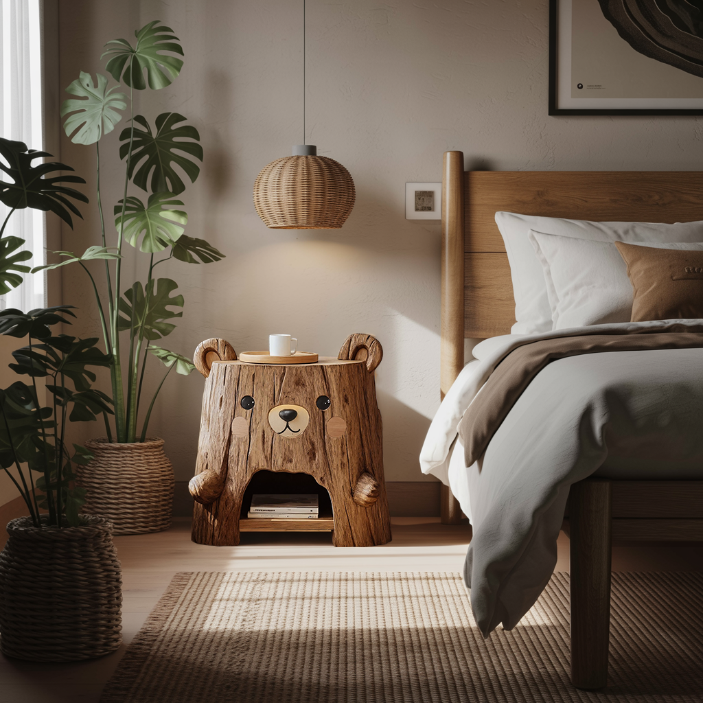 Rustic Record Cabinet With Storage For Bedroom Decor SILDTTRNS008