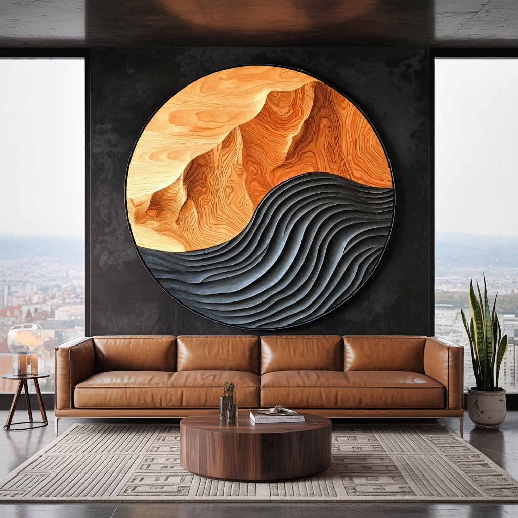 Mid Century Large Sculpture Wall For Entryway Inspiration SILDTTRWA002