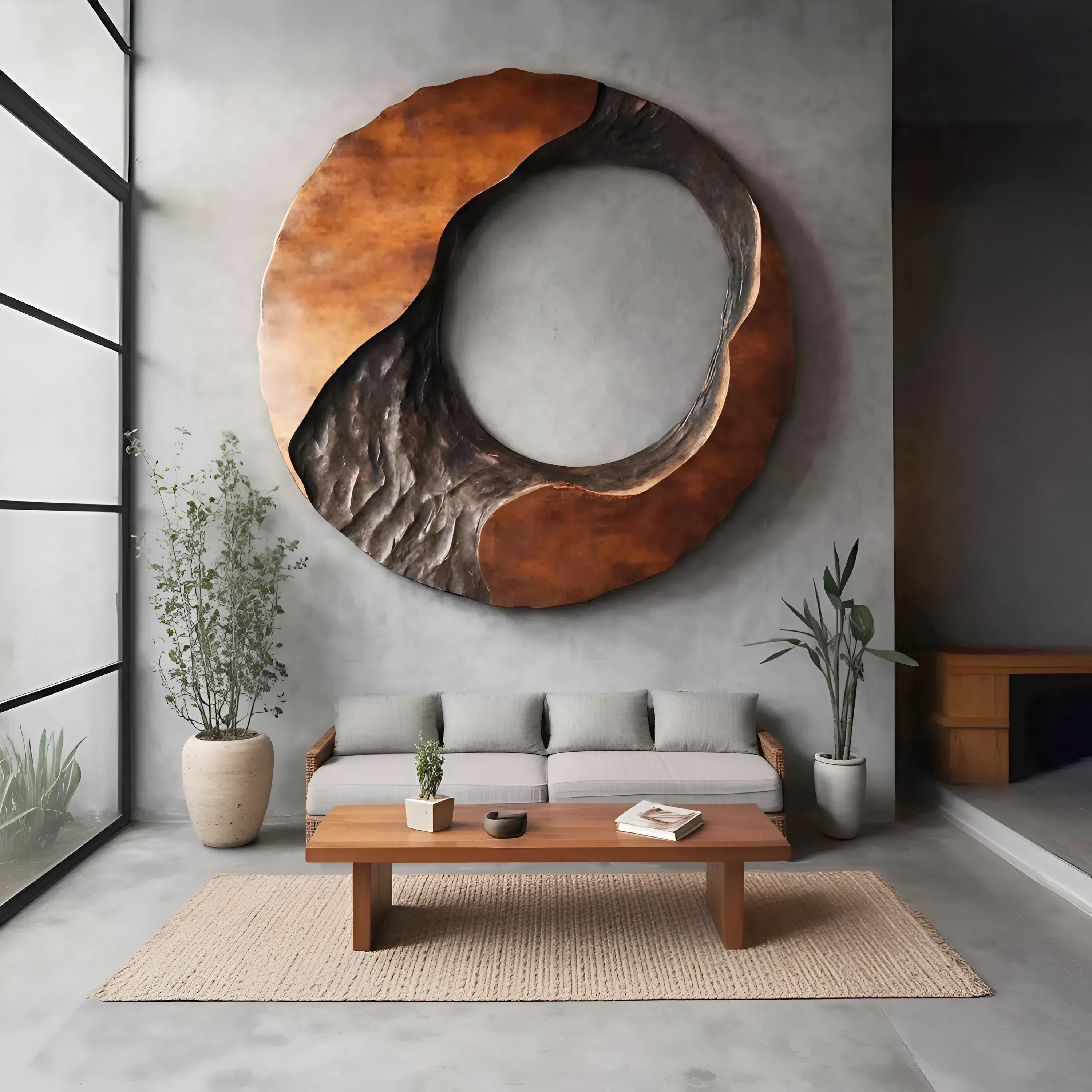 Rustic Live Edge Wall Art Sculpture For Entryway Design Space SILDTTNWA031