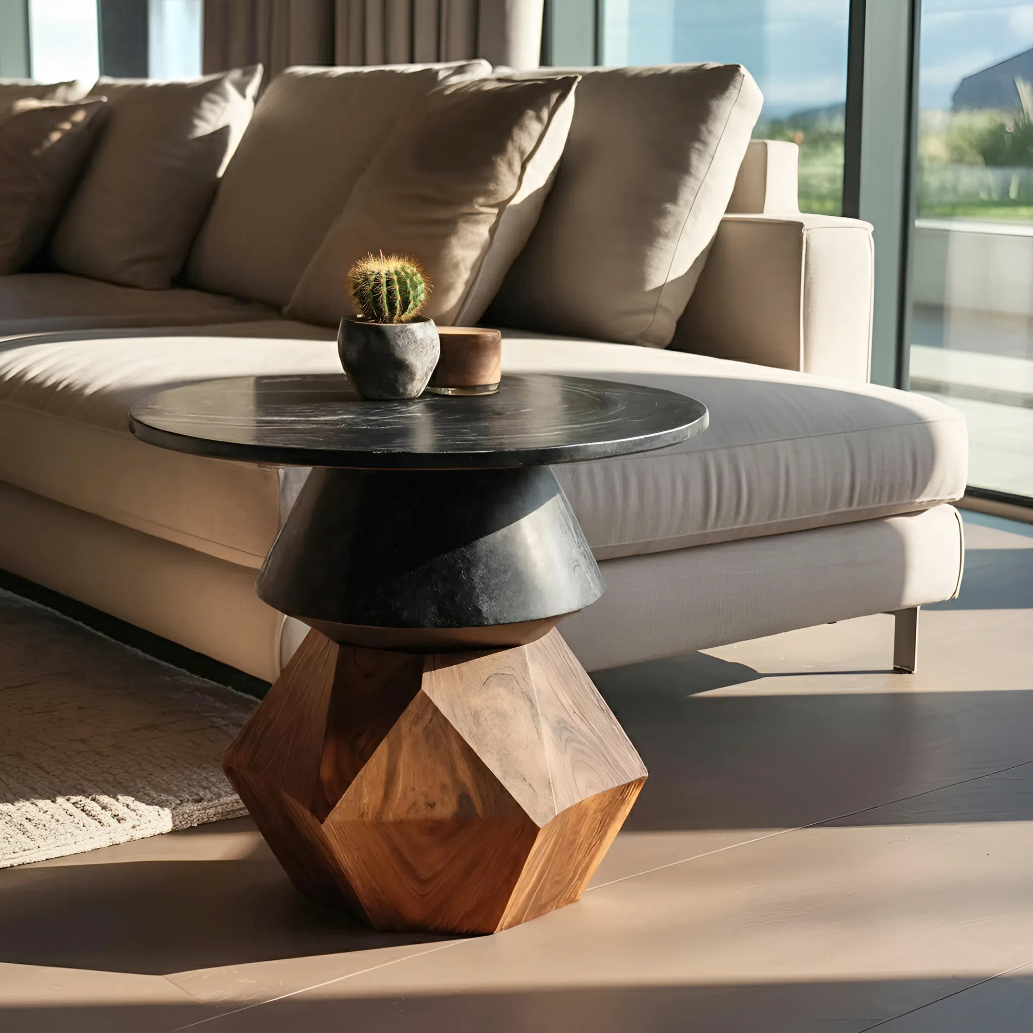 Mid Century Wooden Side Table For Entryway Design Refresh SILDTTNSTA023