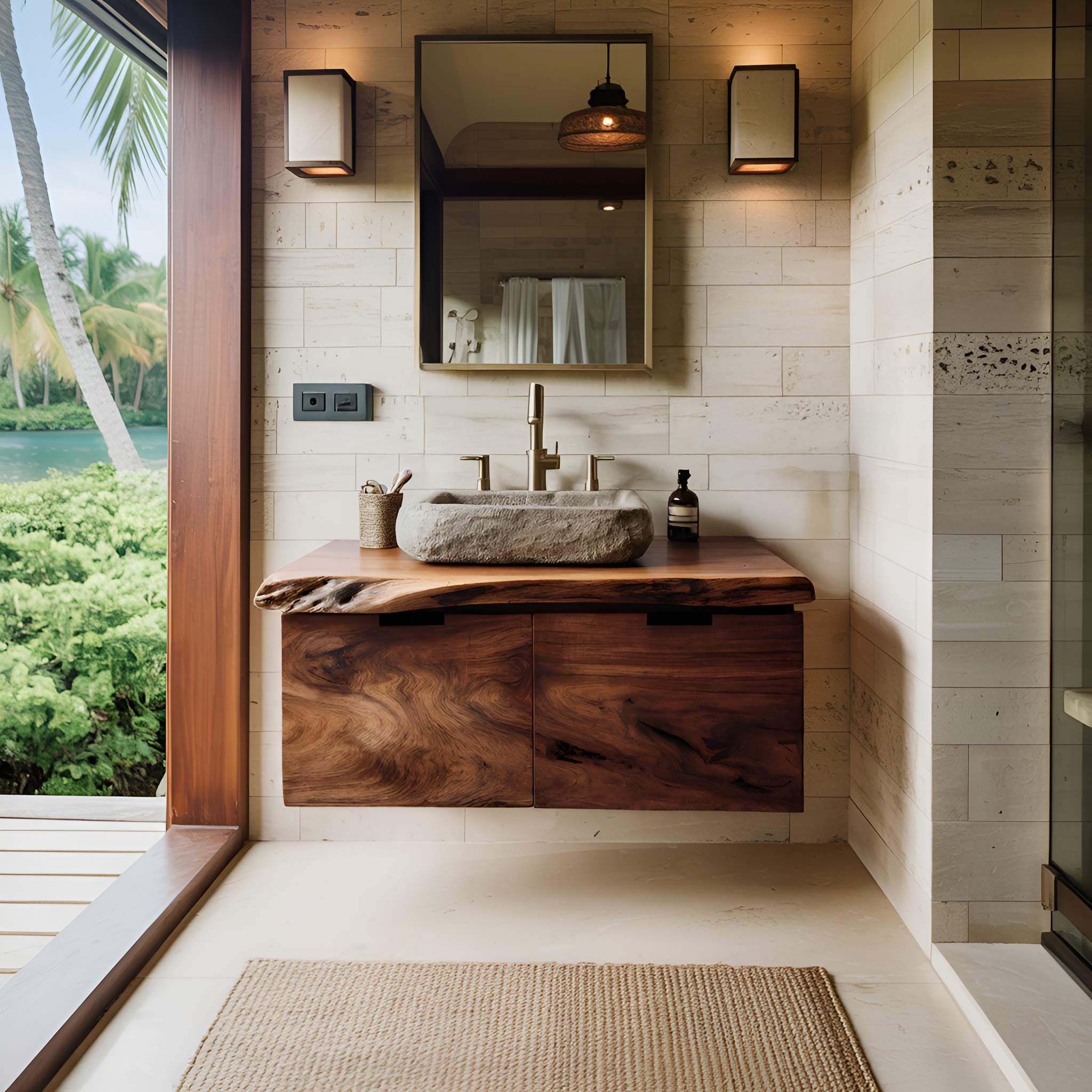 Contemporary Floating Bathroom Vanity For Bathroom RTTHTTBRV004
