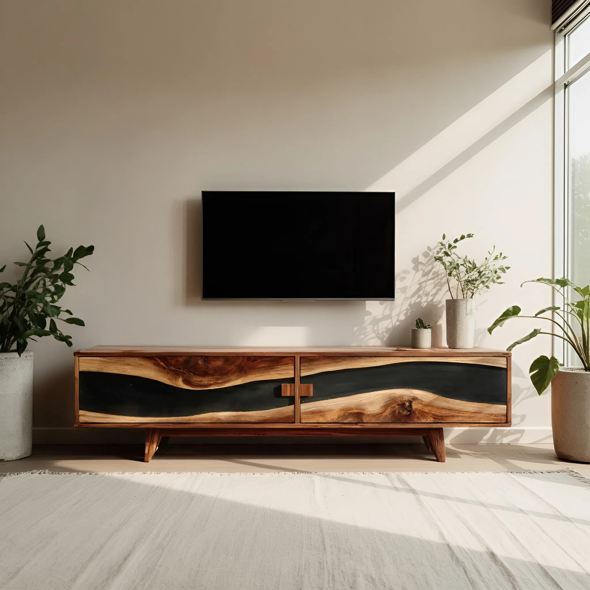 Farmhouse Wooden Entertainment Center For Decor SILDTTNTVC099