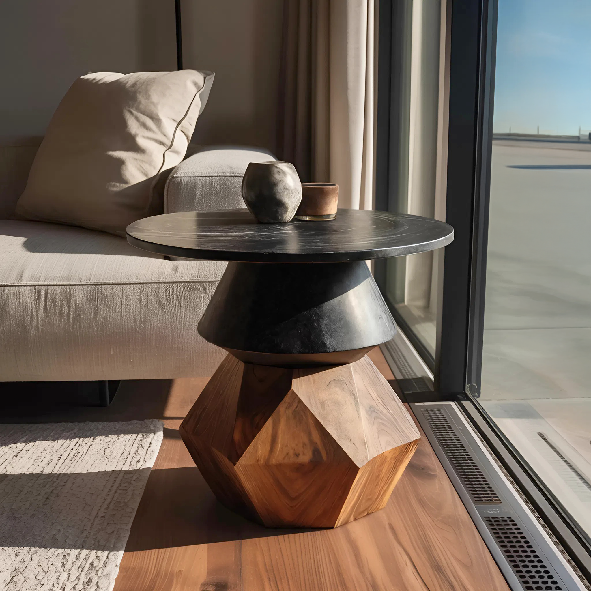 Mid Century Wooden Side Table For Entryway Design Refresh SILDTTNSTA023