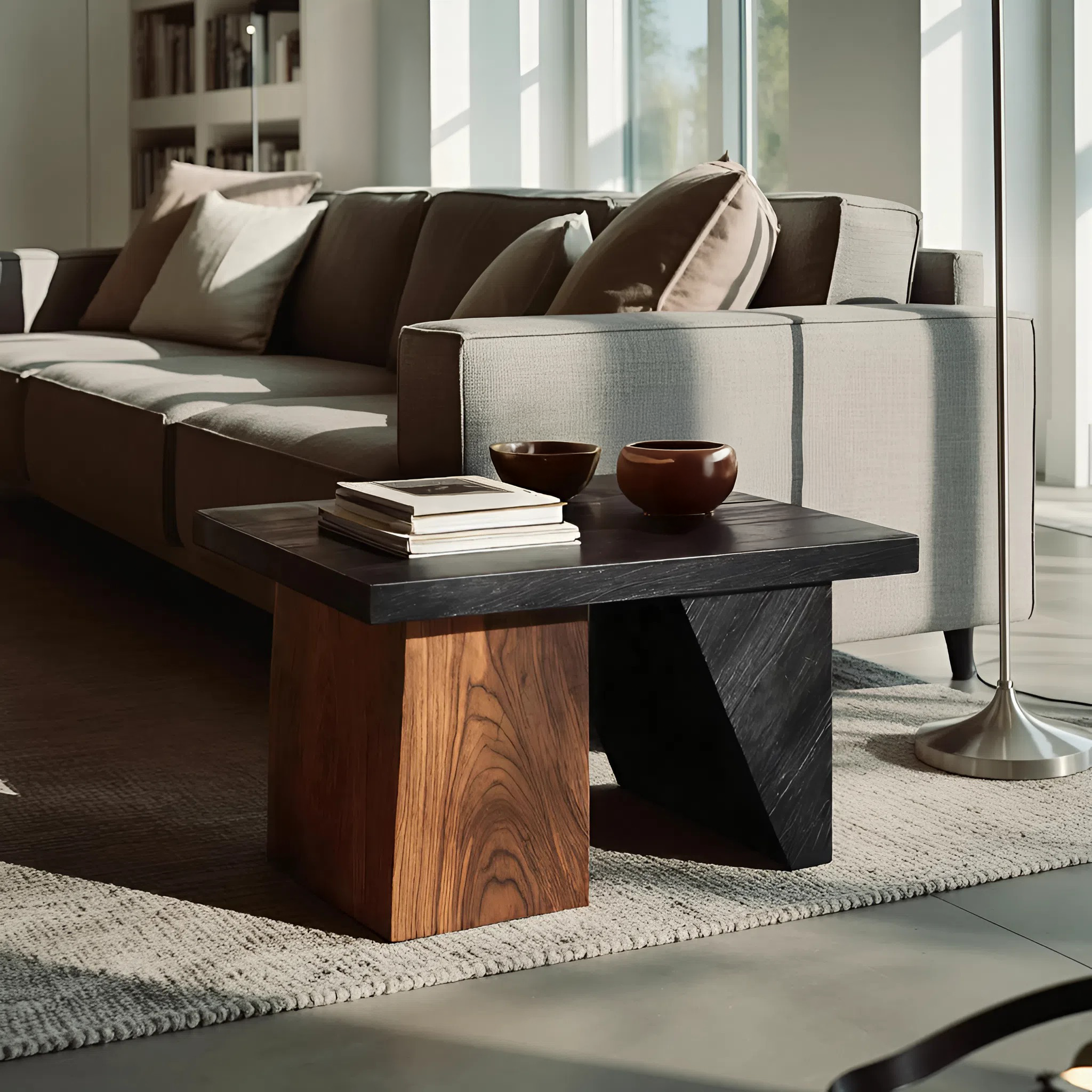 Modern Solid Wood End Table For Entryway Accent Table SILDTTNSTA037