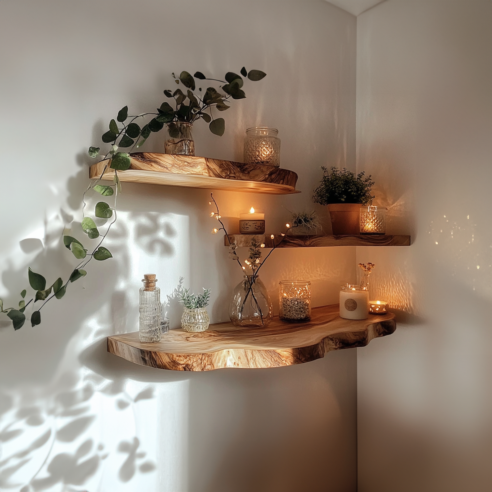 Live Edge Walnut Floating Shelves SINLFL042