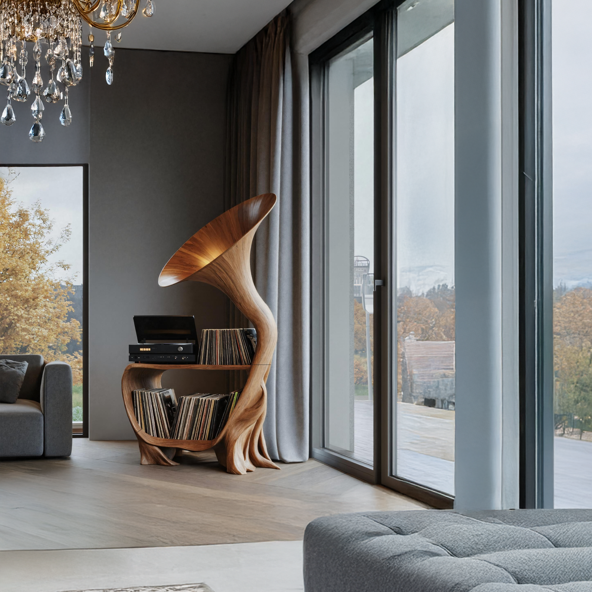 Mid Century Media Console For Bedroom Furniture SILDTTRRPT006