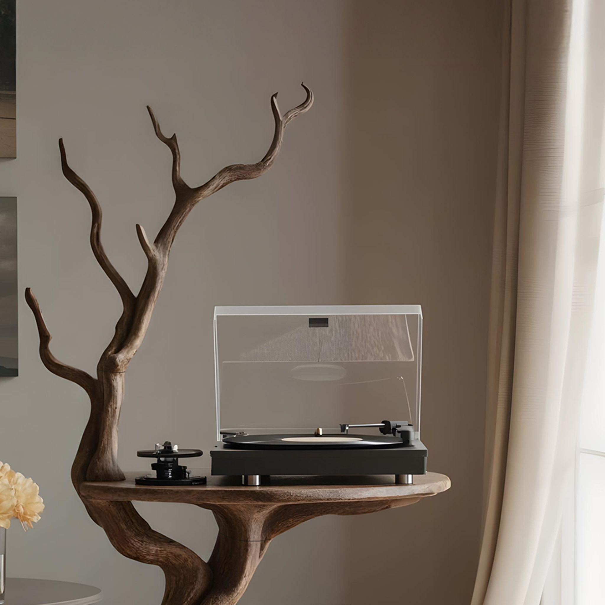 Handcrafted Wooden Media Stand Custom Living Room SILDTRPT035