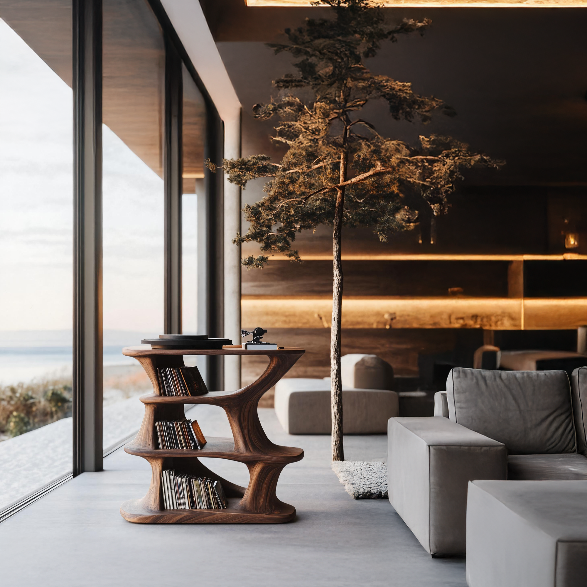 Rustic Wood Media Console For Livingroom Storage SILDTTRRPT029