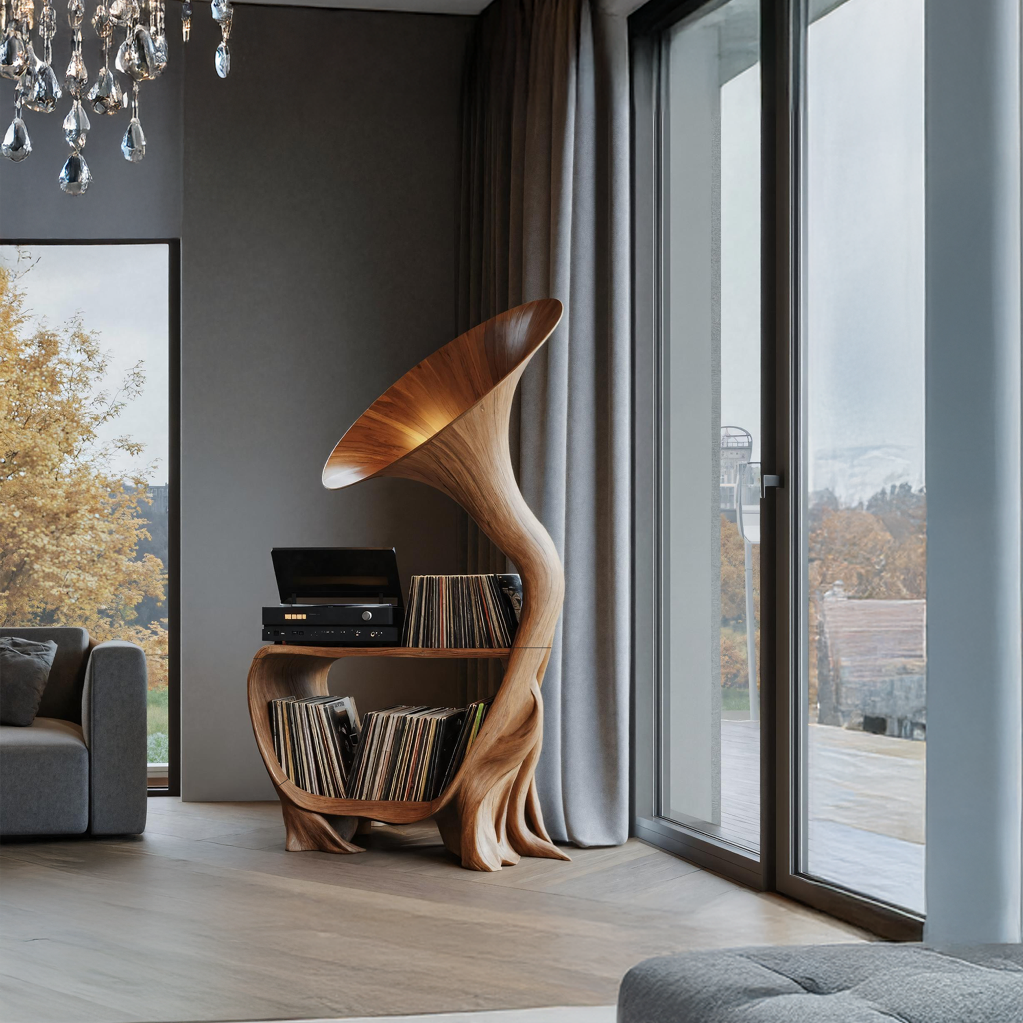 Mid Century Media Console For Bedroom Furniture SILDTTRRPT006